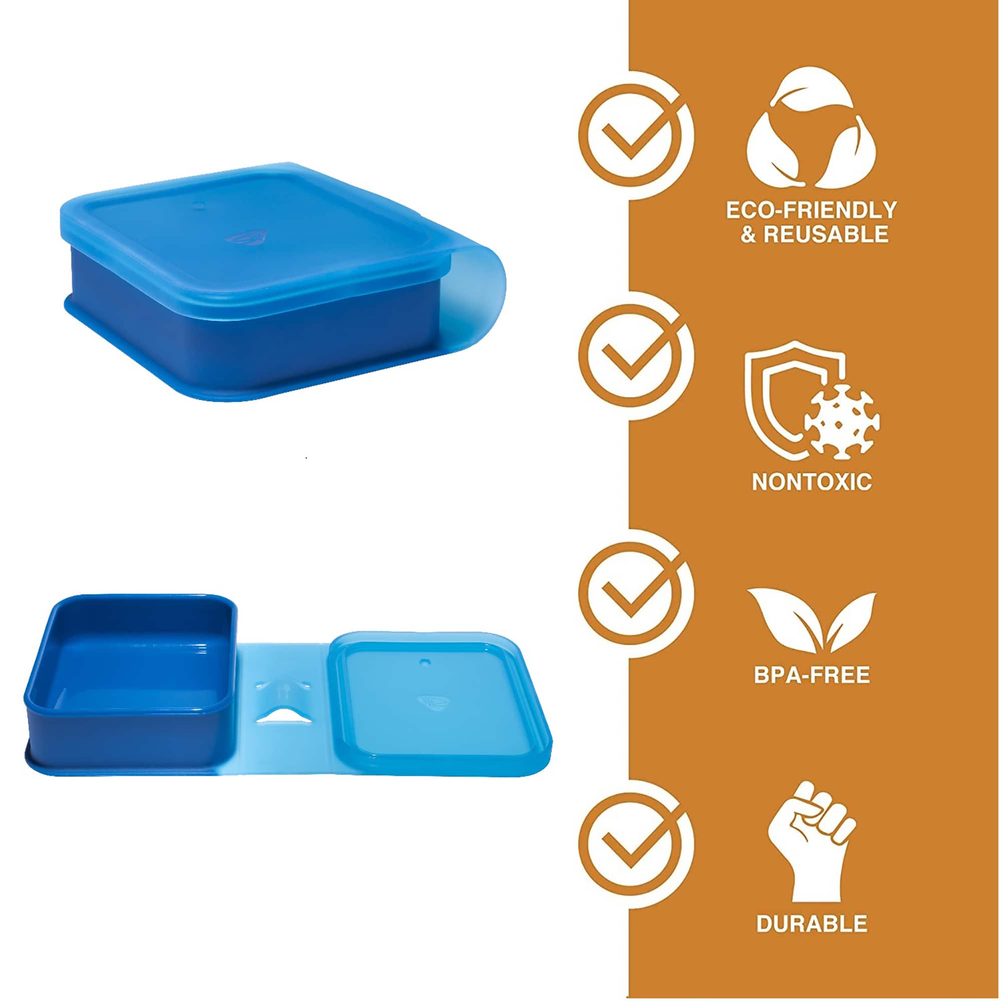 Silipint® Sandwich Size Silicone Go Go Bowls, 2ct.