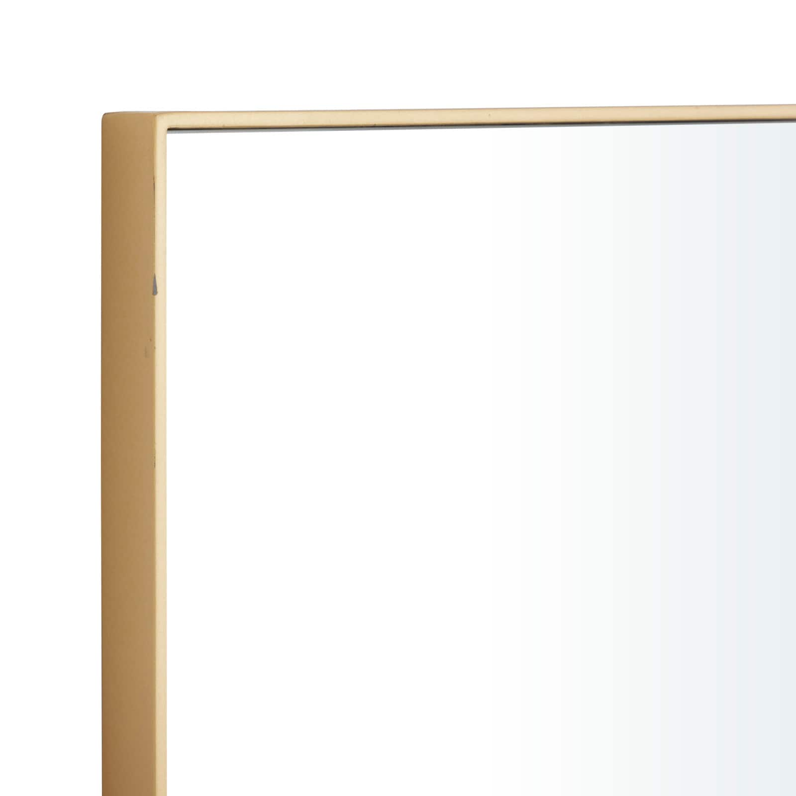 Gold Contemporary Wall Mirror, 14&#x22; x 1&#x22; x 30&#x22;