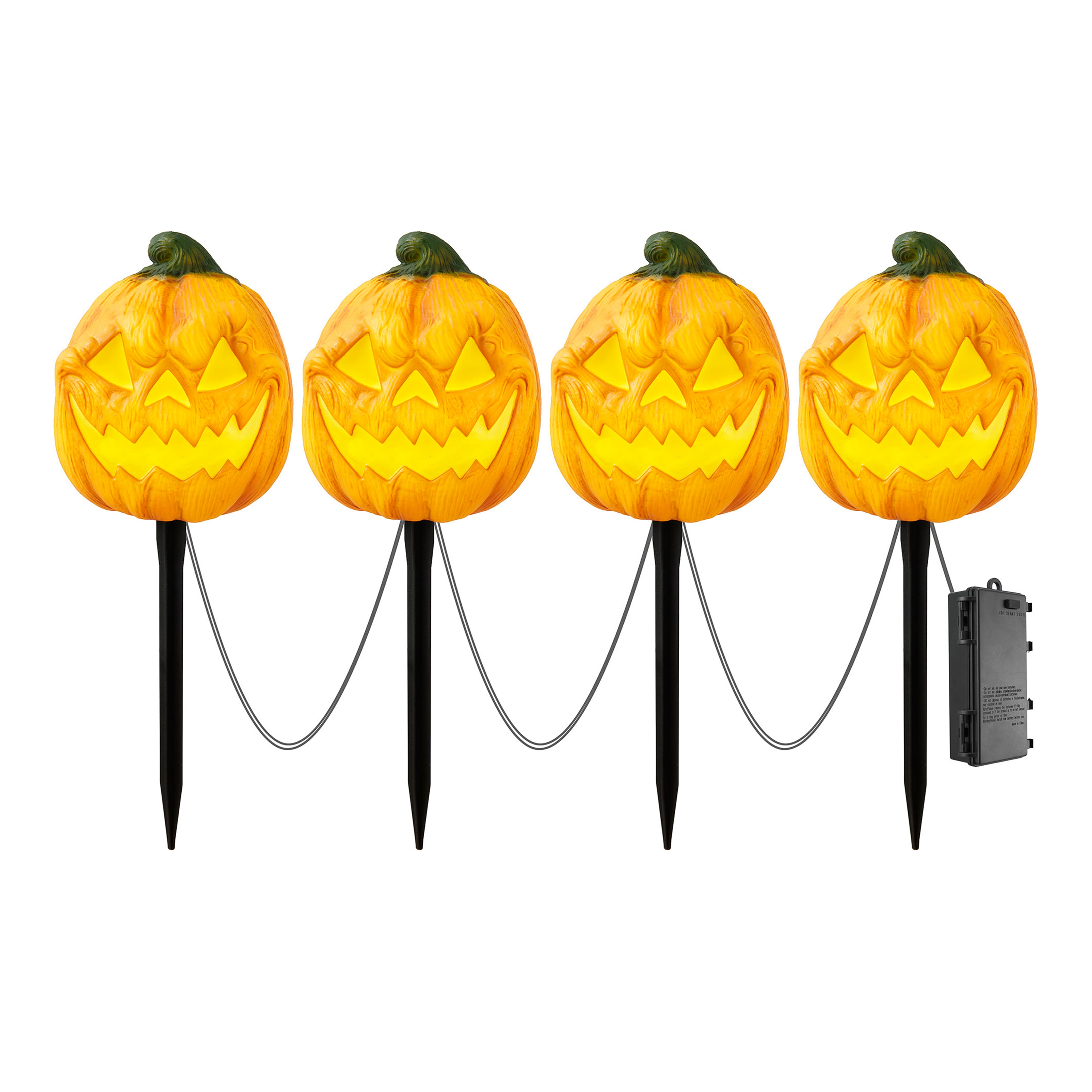 5ft. Light Up Pumpkin Pathway Stakes by Ashland&#xAE;