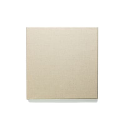12x12x1”  Beige Linen Canvas with Gesso