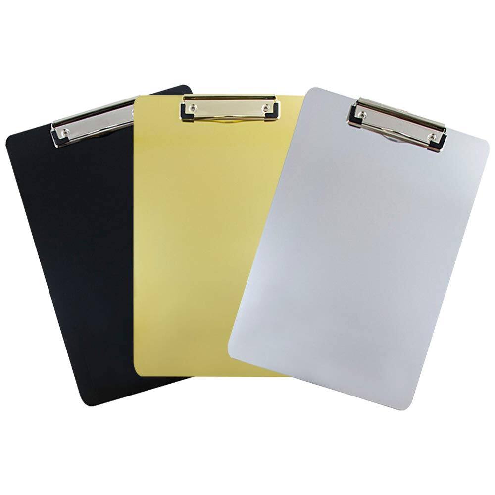JAM Paper Assorted Letter Size Metallic Color Aluminum Clipboards, 3ct.