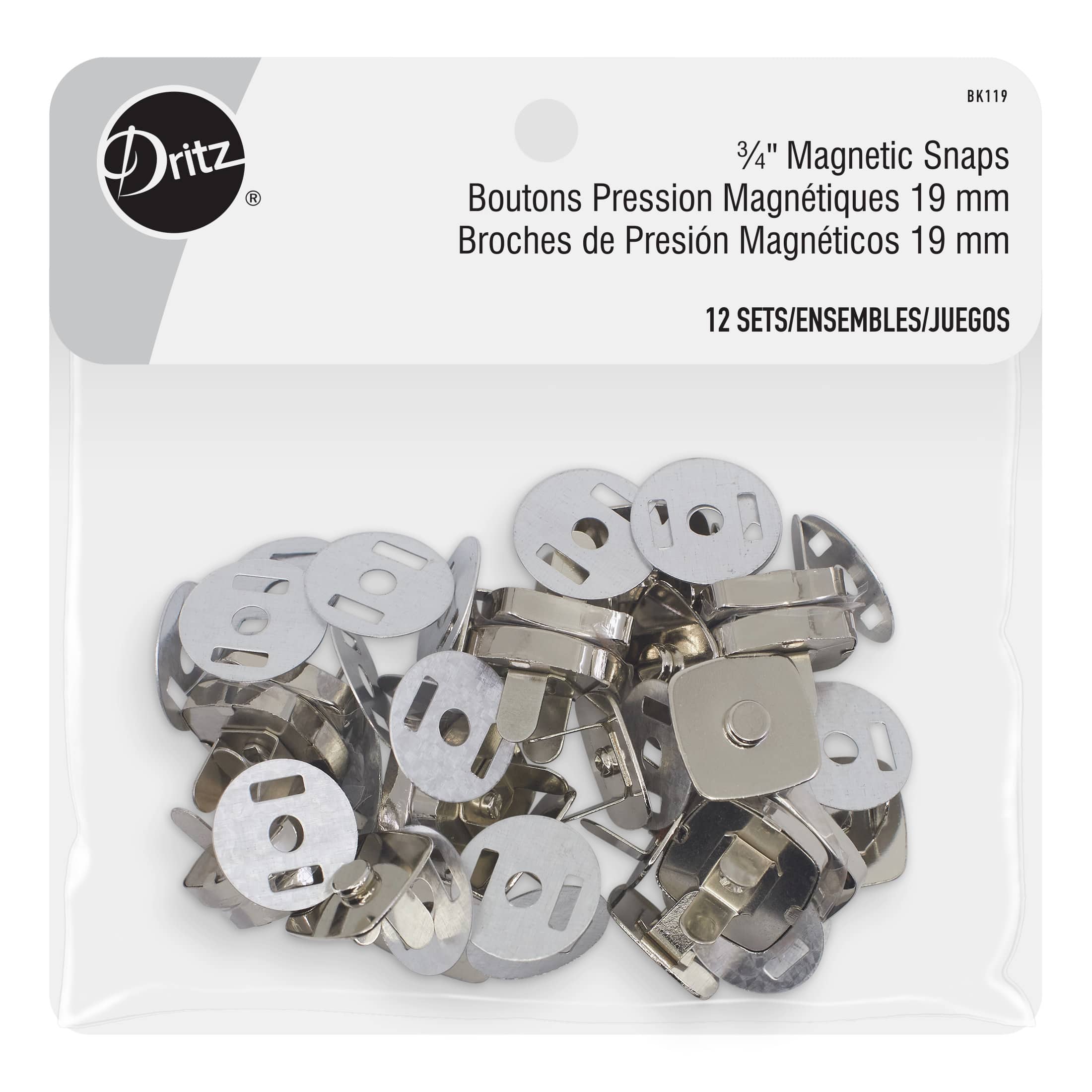 Dritz Sew-On Magnetic Snap - 072879289954
