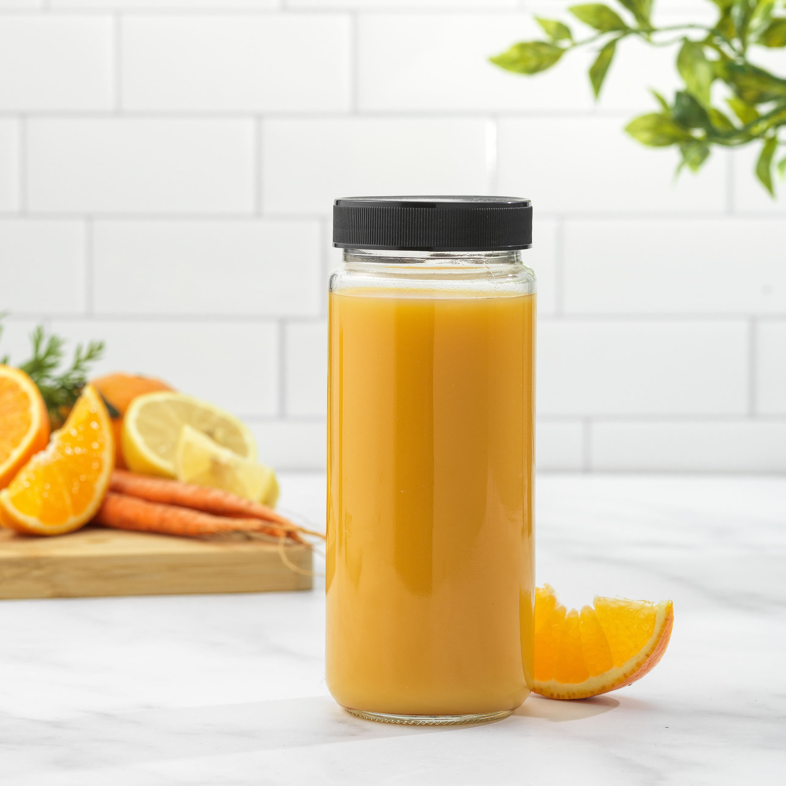 JoyJolt® 16oz. Reusable Glass Juice Bottles with Lids, 8ct.