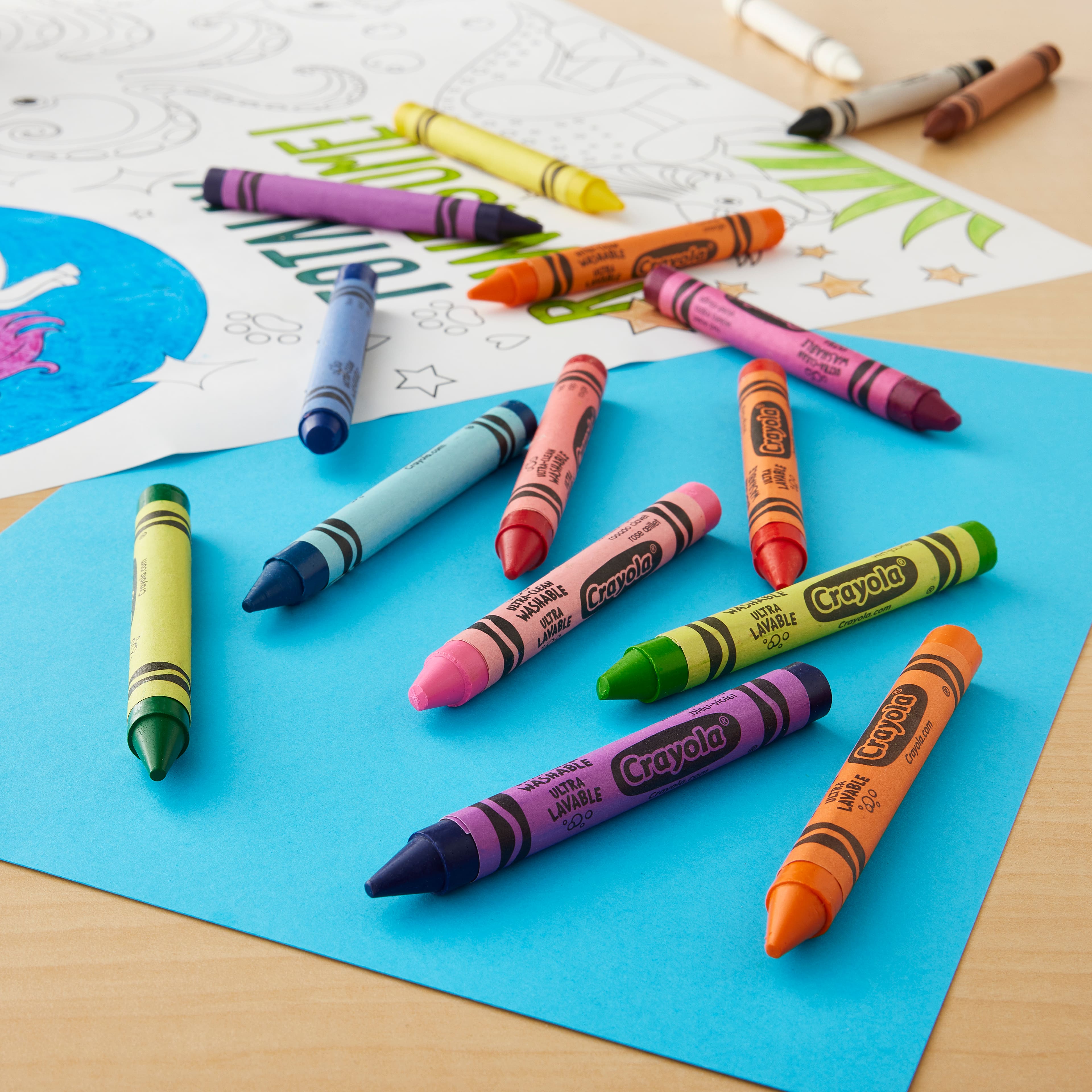 6 Packs: 16 ct. (96 total) Crayola&#xAE; Ultra-Clean&#x2122; Large Washable Crayons