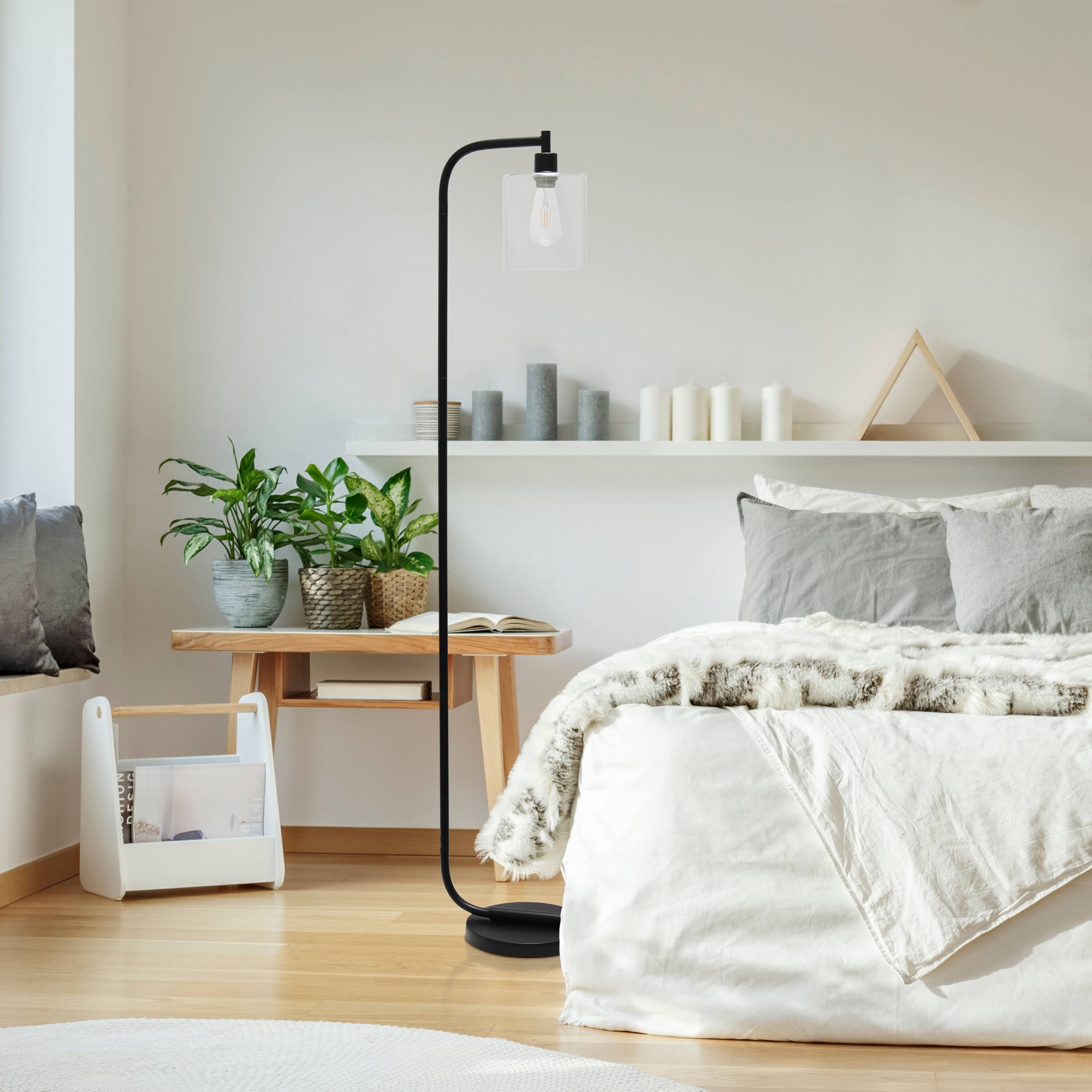 Simple Designs 63" Antique-Style Iron Lantern Floor Lamp