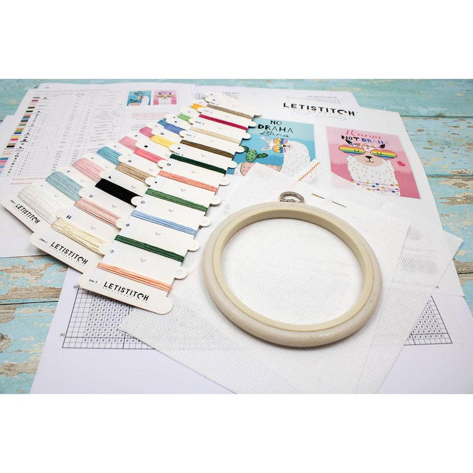 Letistitch No drama Llama Counted Cross Stitch Kit