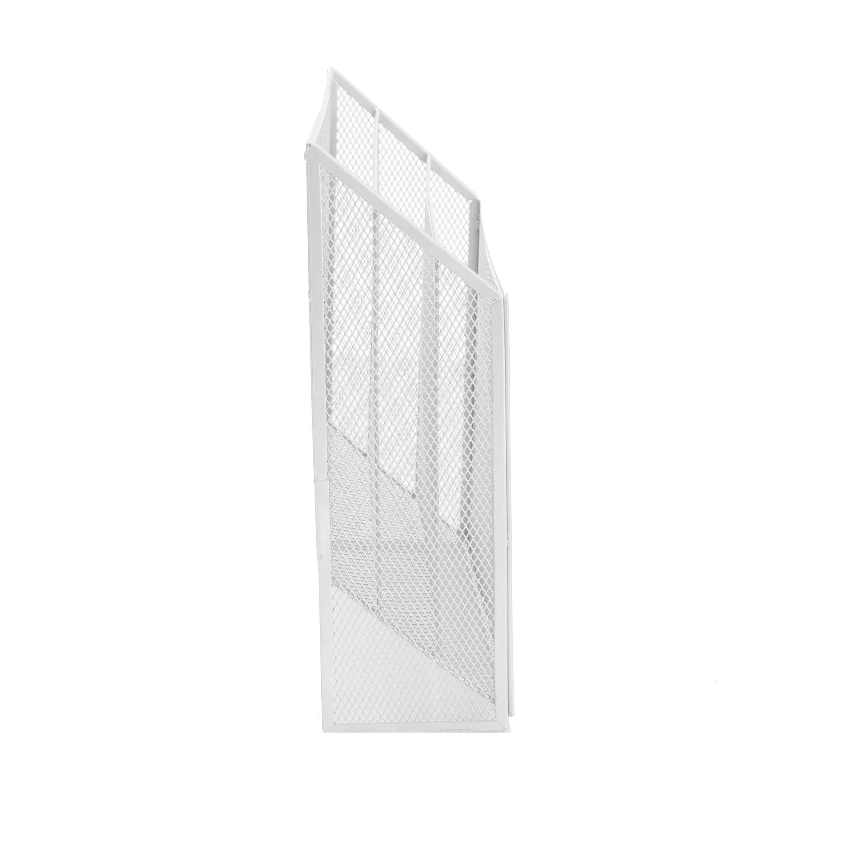 Mind Reader 3-Tier Vertical Mesh Wall File Holder