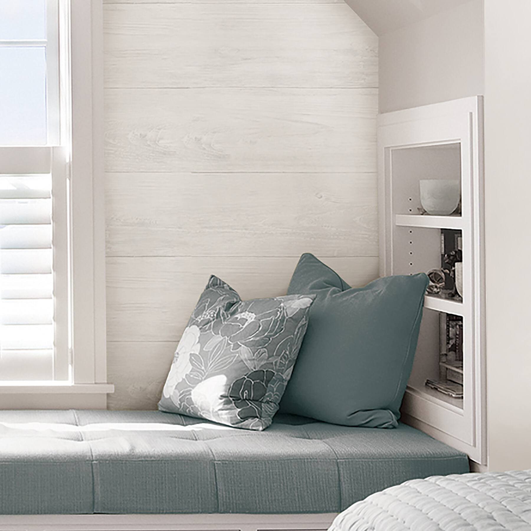 NuWallpaper Reclaimed Shiplap Peel &#x26; Stick Wallpaper