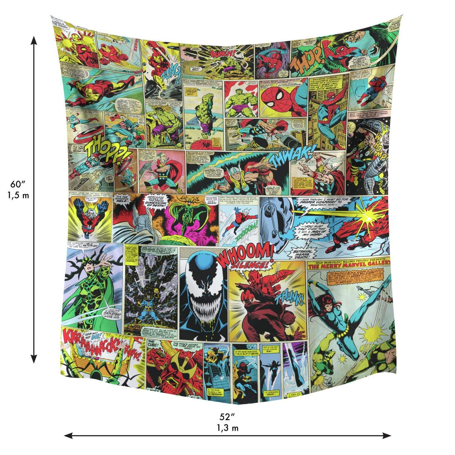 RoomMates Marvel Comic Tapestry