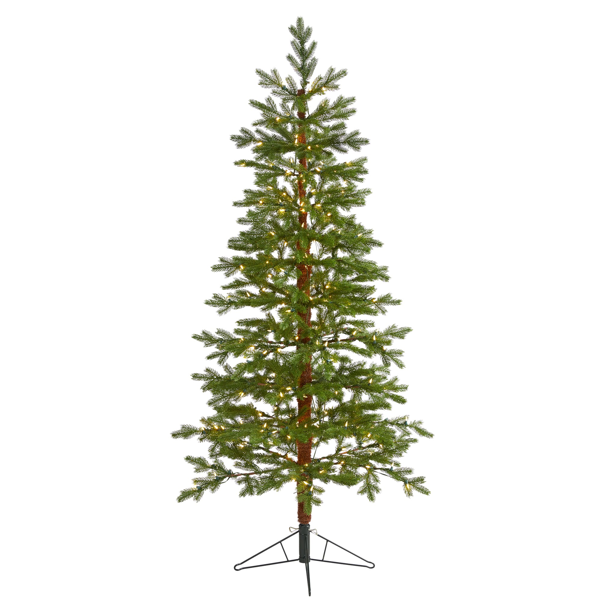 6.5ft. Pre-Lit Fairbanks Fir Artificial Christmas Tree, Clear LED Lights