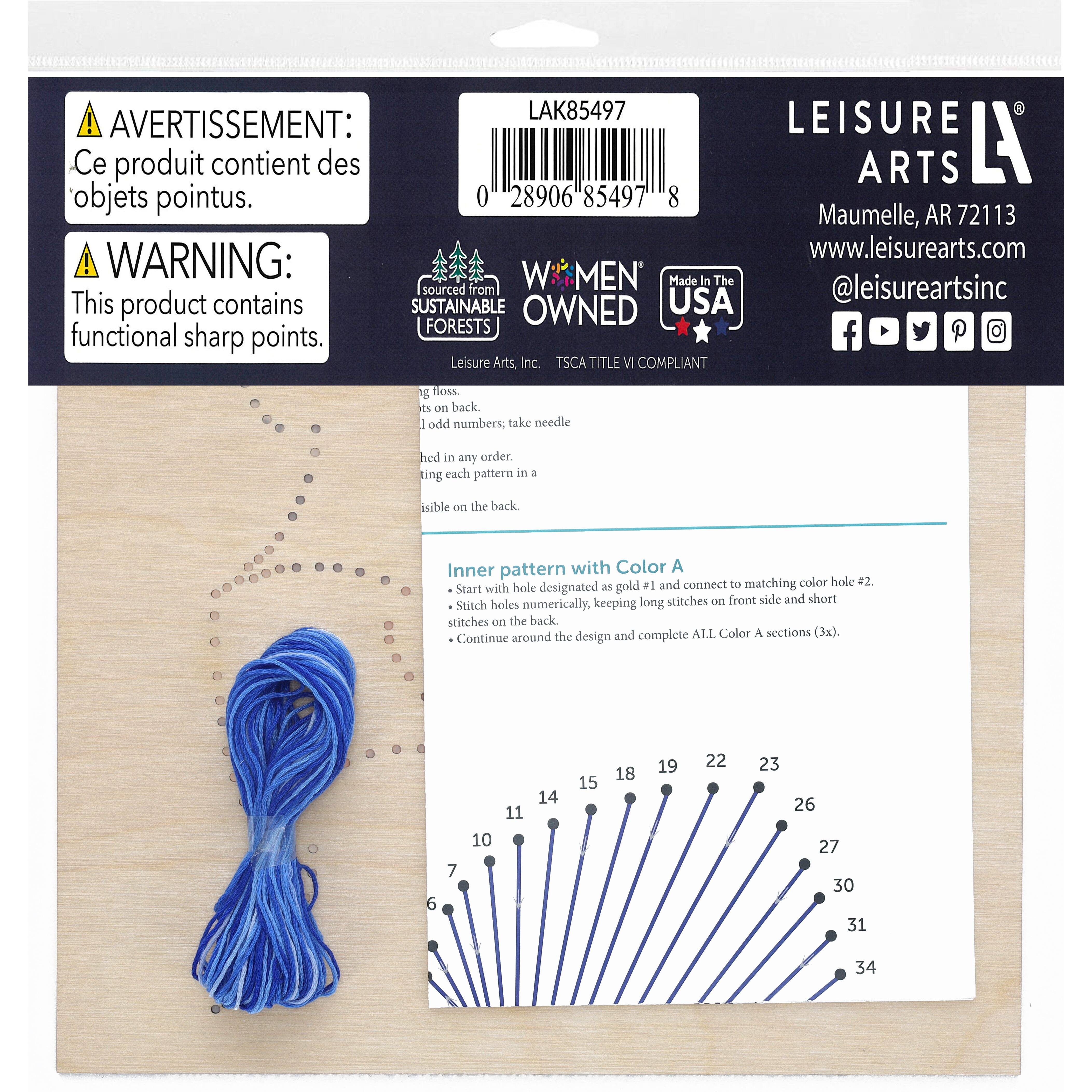 Leisure Arts® Triangle Stitched String Art Panel Kit