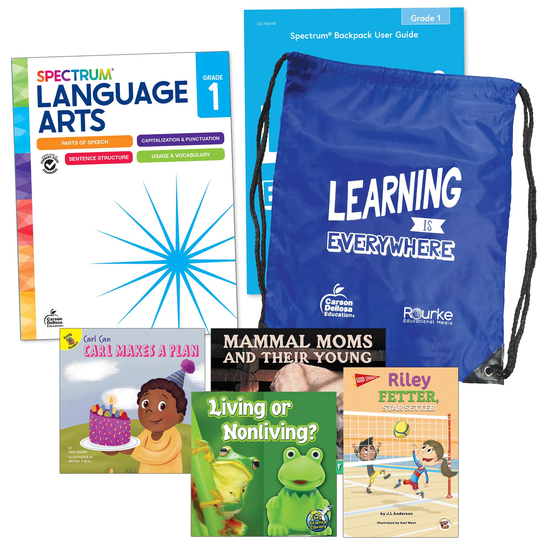 Spectrum® Language and Literacy Backpack, Grade 1