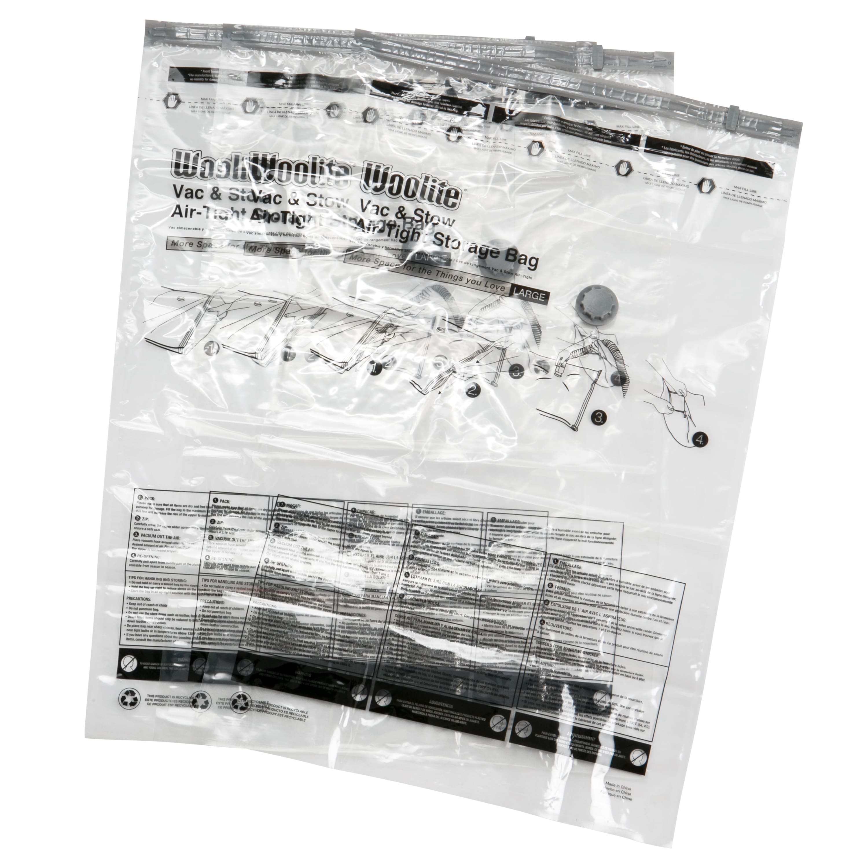 Woolite Air-Tight Large Vacuum Storage Bags, 3ct.