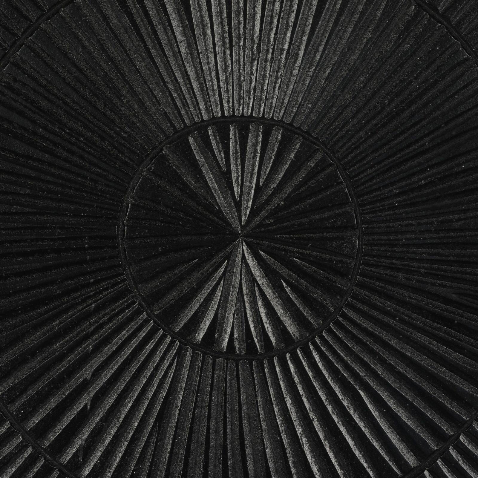 Black Radial Geometric Wall D&#xE9;cor