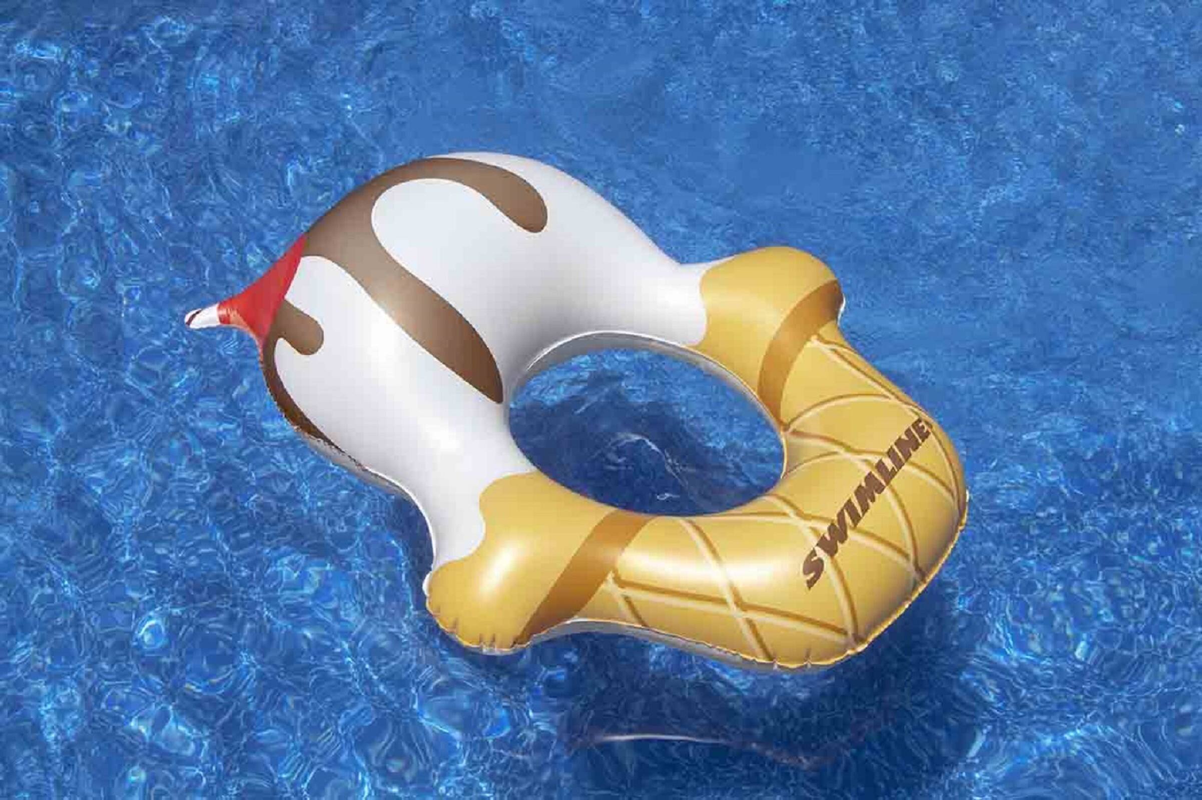 Swimline 46&#x22; Inflatable Ice Cream Sundae Ring Pool Float