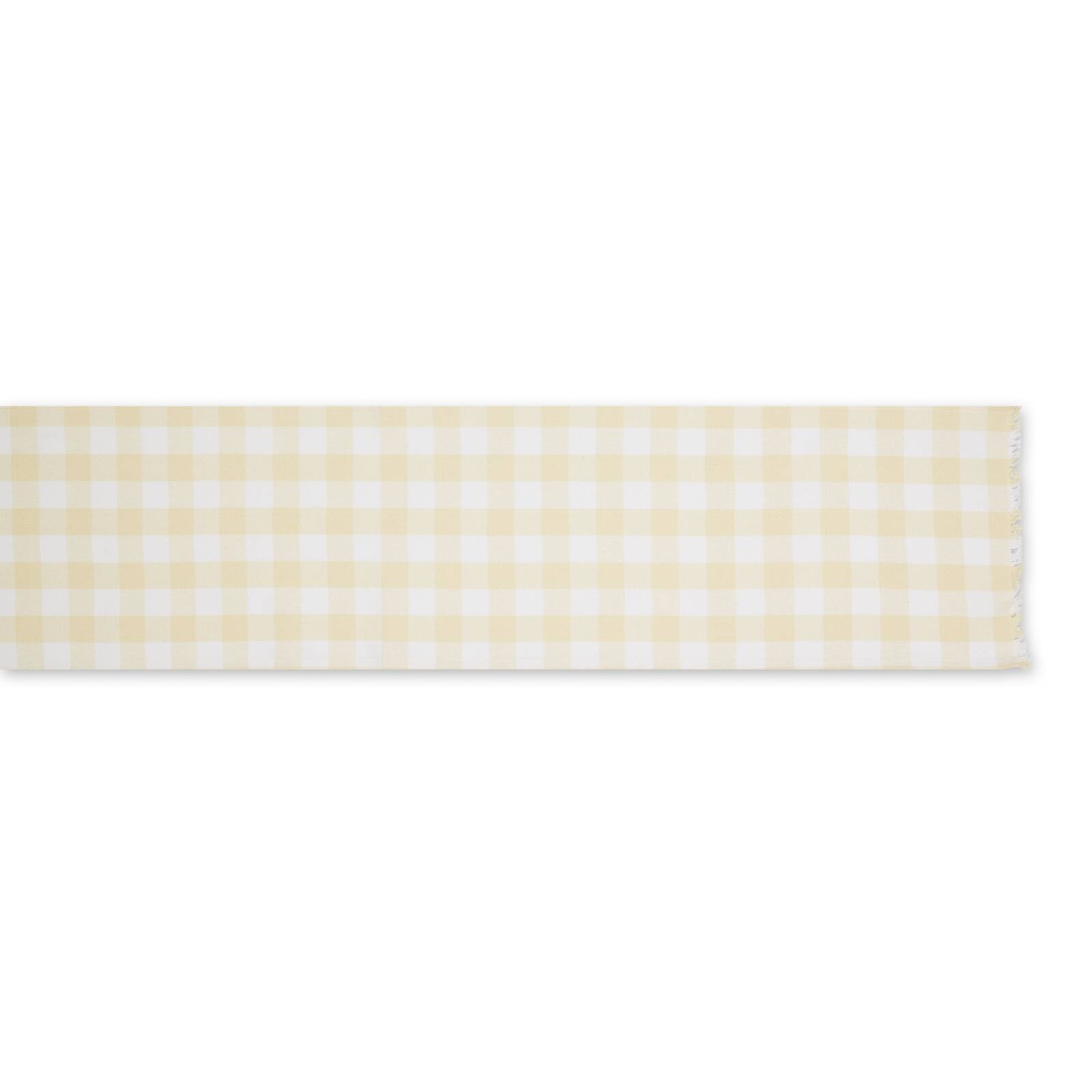 DII® 72" Heavyweight Check Fringed Table Runner