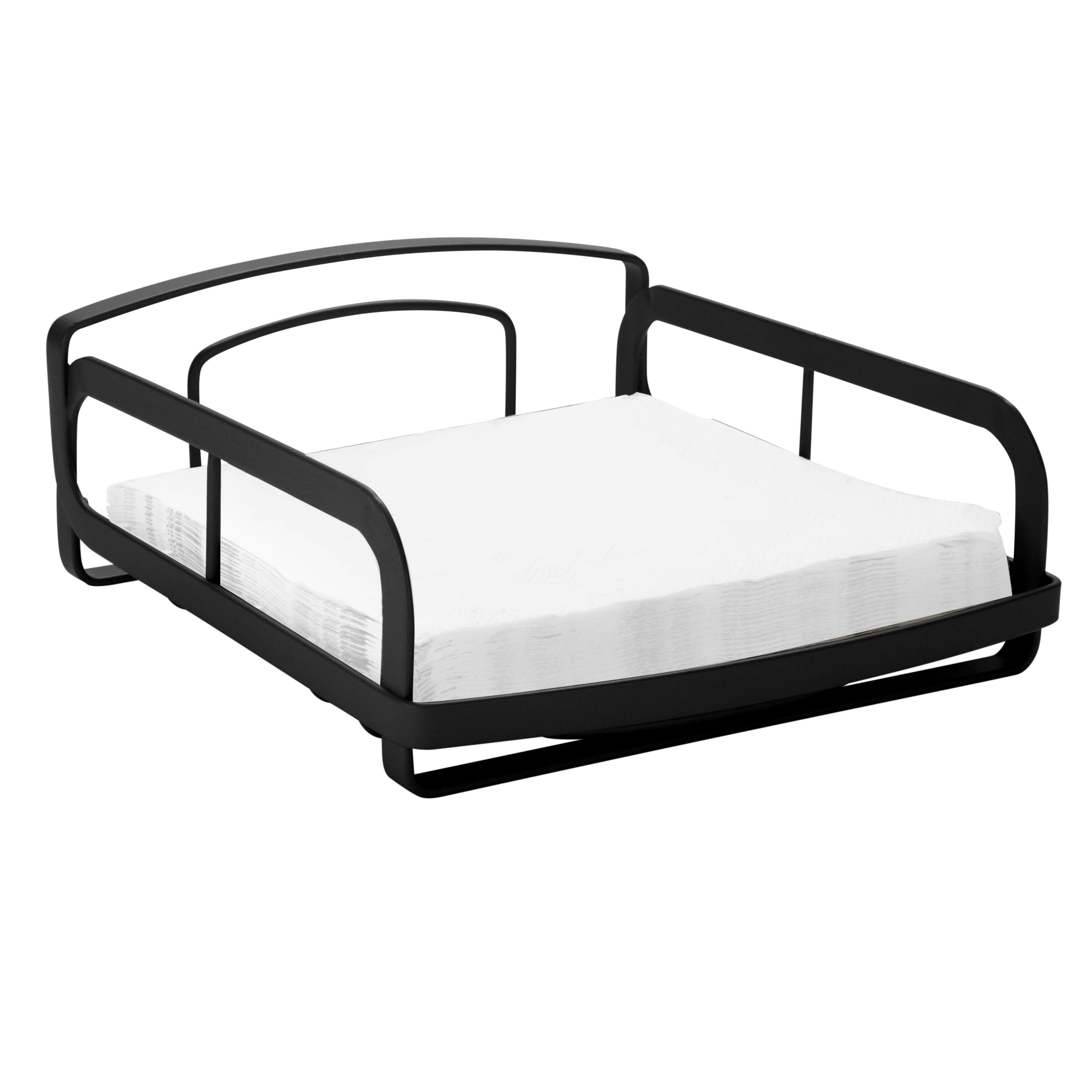 Kitchen Details Industrial Collection Matte Black Napkin Holder