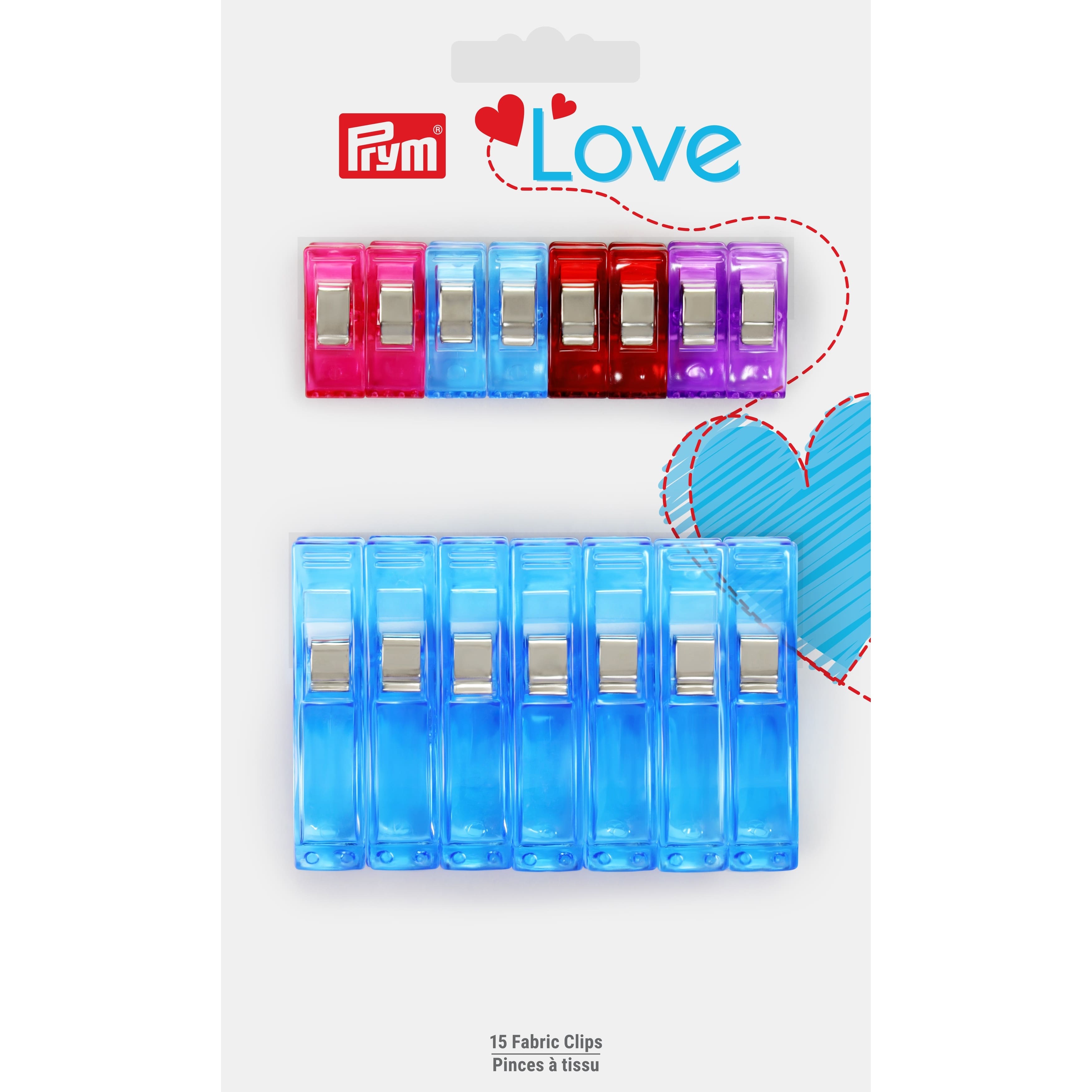 Prym® Love Small & Large Fabric Clips, 15ct.