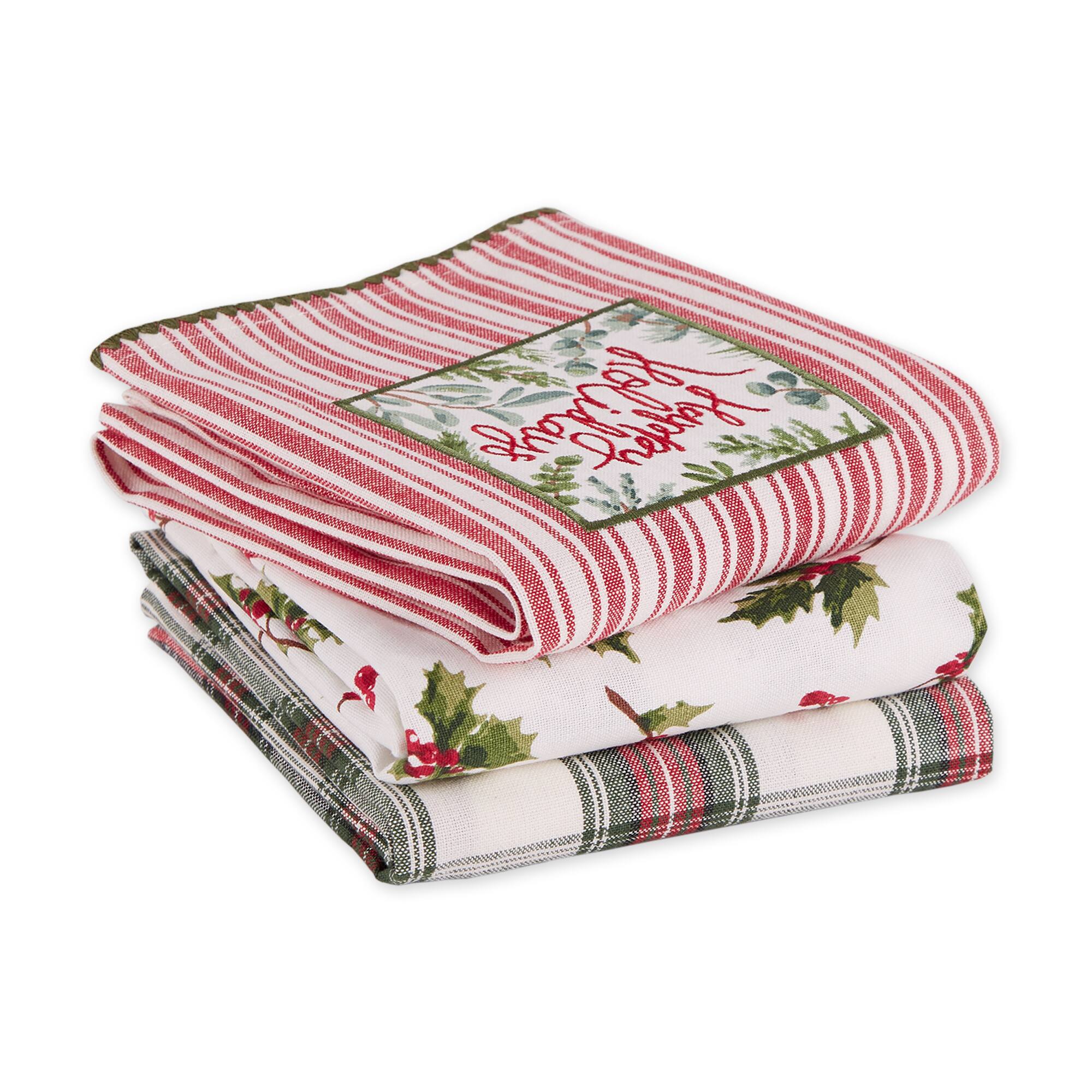 DII® Happy Holidays Dishtowel Set