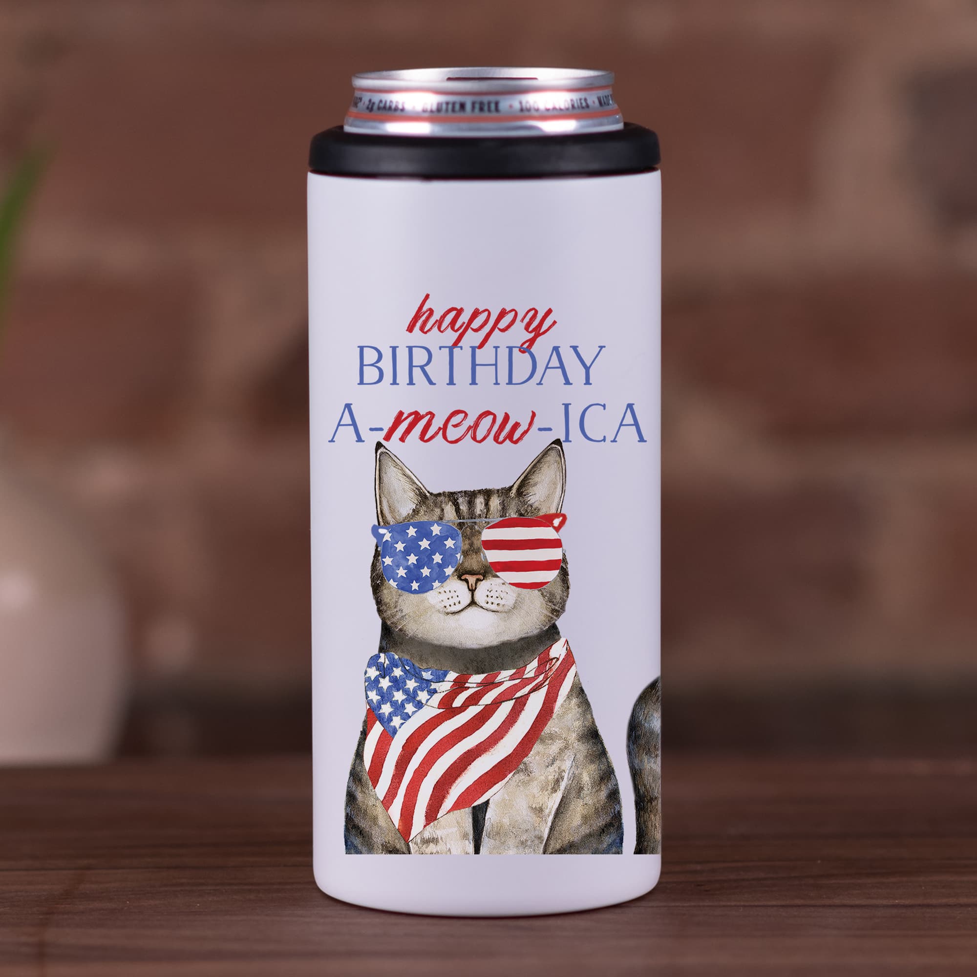 Happy Birthday Ameowica Koozie