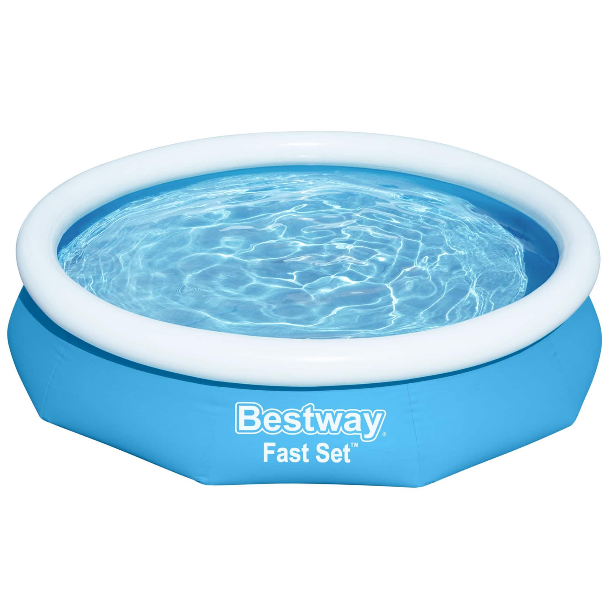 Bestway Fast Set 10ft. Wide Round Inflatable Pool Set