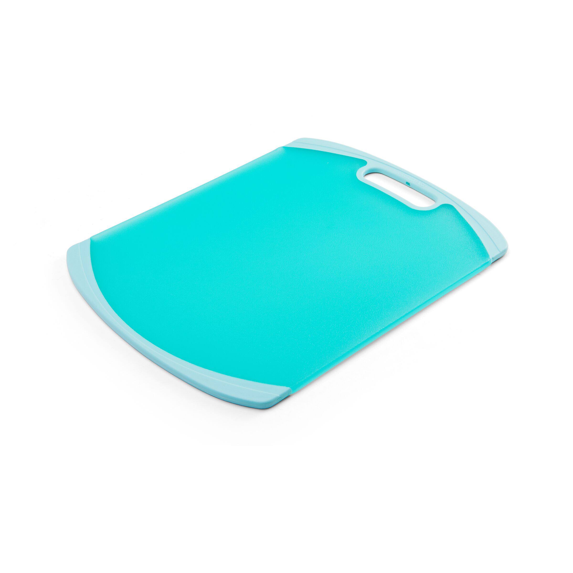 Farberware 14&#x22; Translucent Aqua Nonslip Poly Board