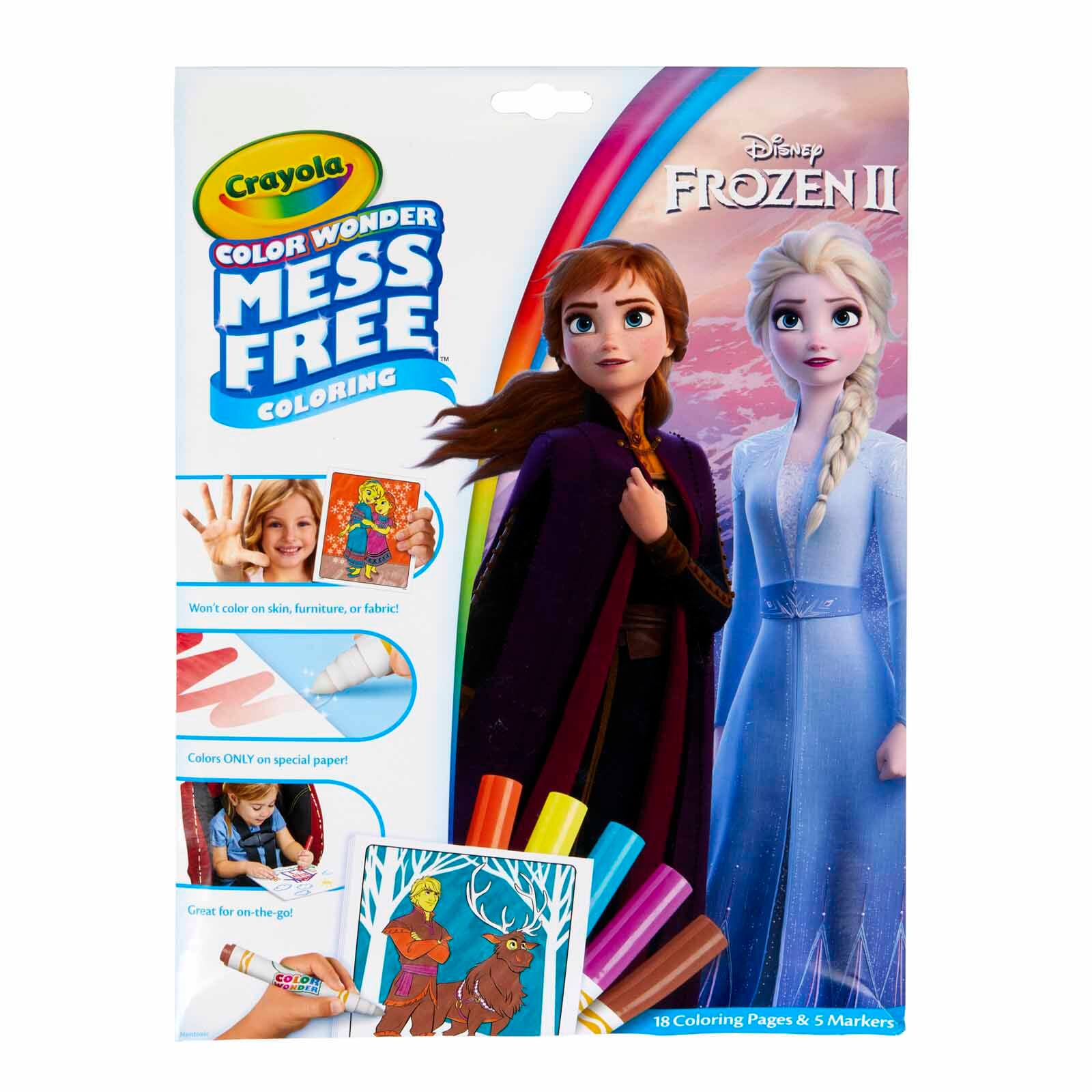9 Packs: 2 ct. (18 total) Crayola® Color Wonder® Frozen 2 Mess Free Coloring Pad & Markers