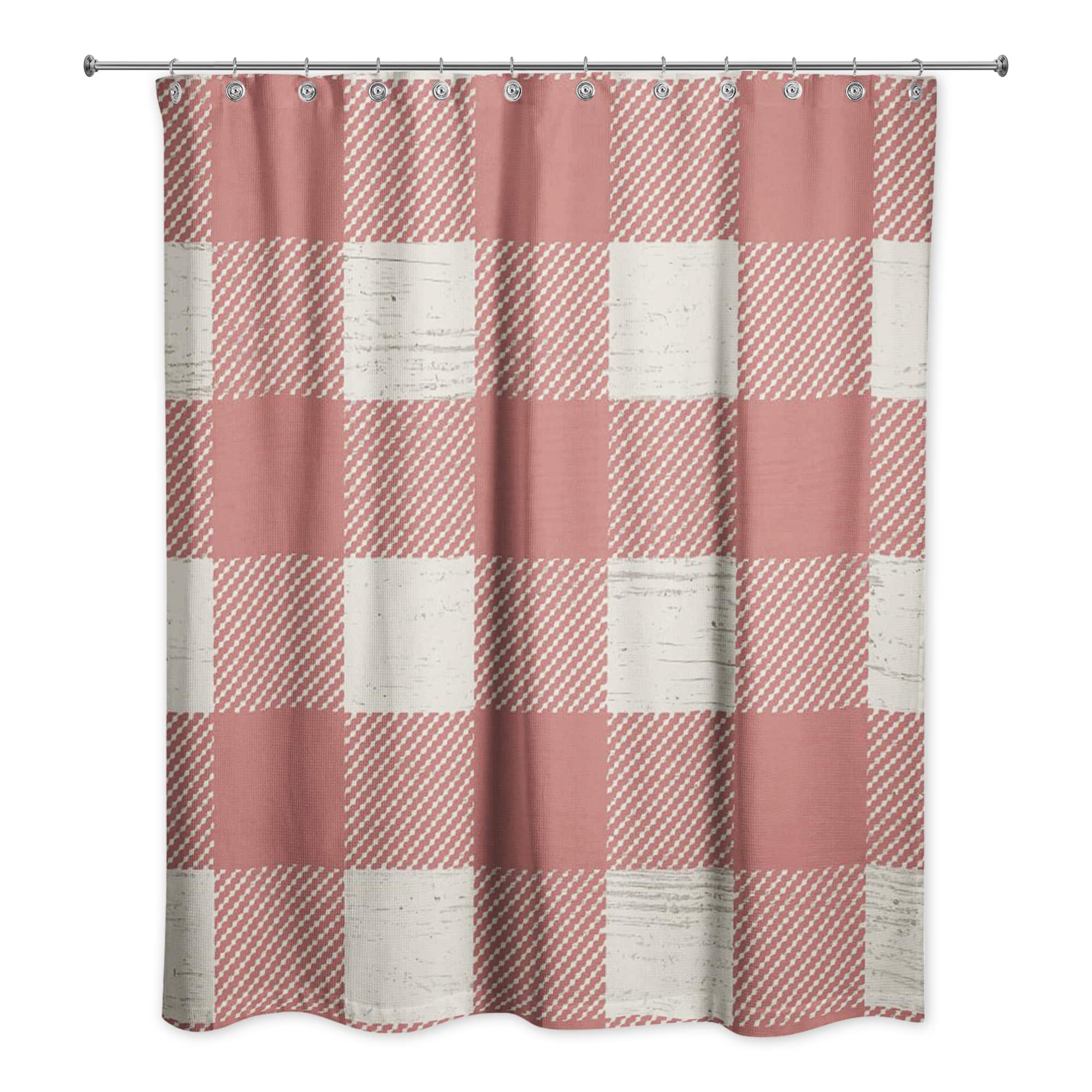 Red Buffalo Check Shower Curtain