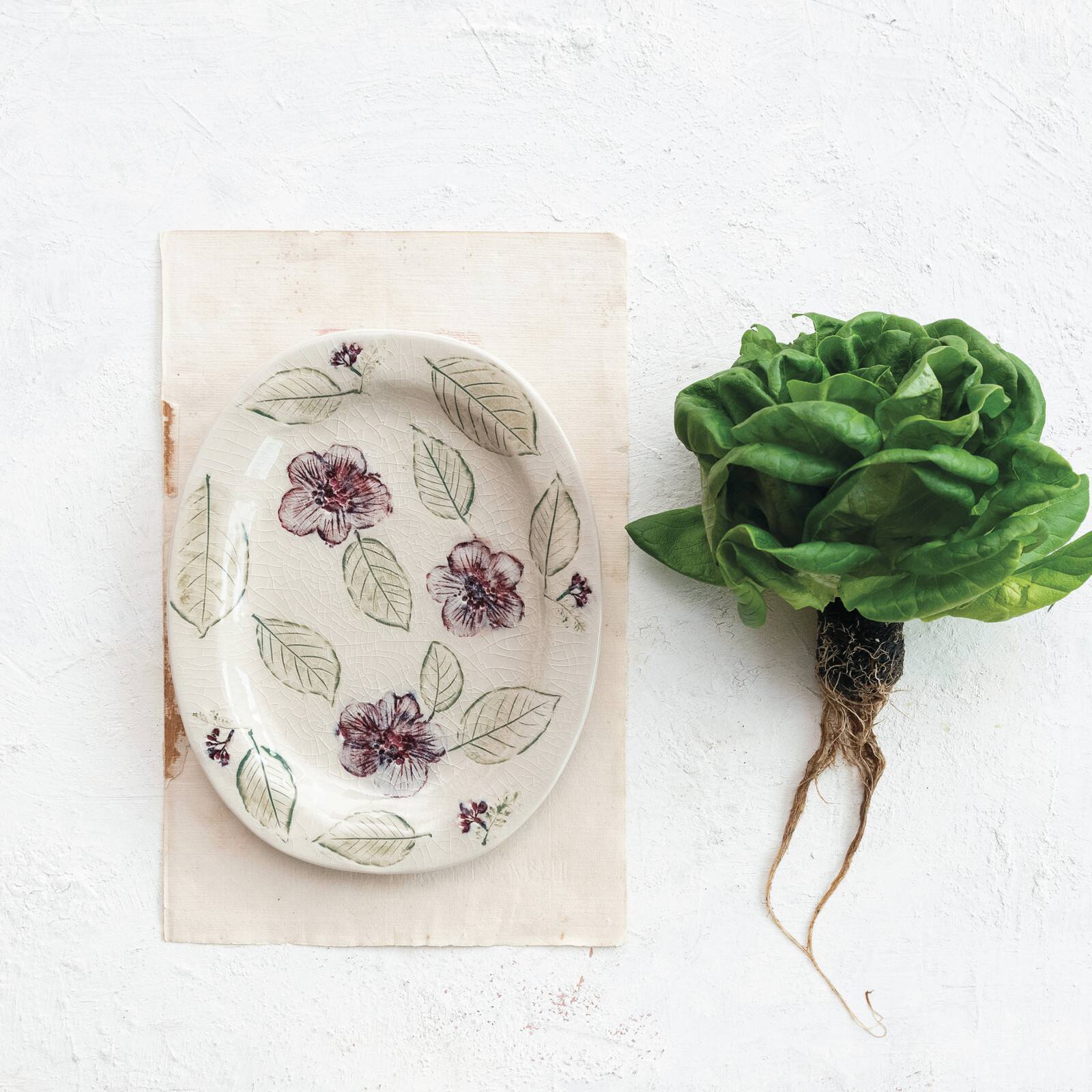 Hello Honey&#xAE; 10.25&#x22; Multicolor Blossoming Meadow Stoneware Platters, 2ct.