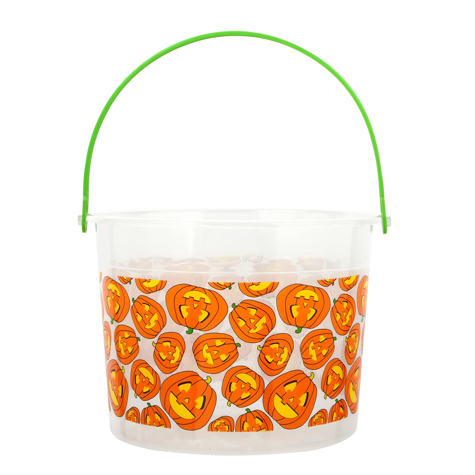 6.25&#x22; Jack-o&#x27;-Lantern Plastic Bucket by Creatology&#x2122;