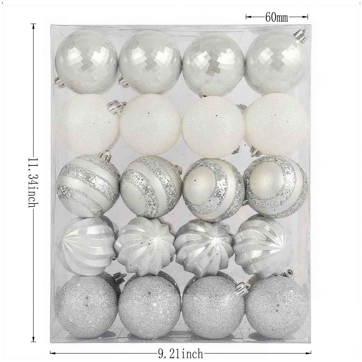 40 Pack 2&#x22; Silver Shatterproof Ball Ornaments by Ashland&#xAE;