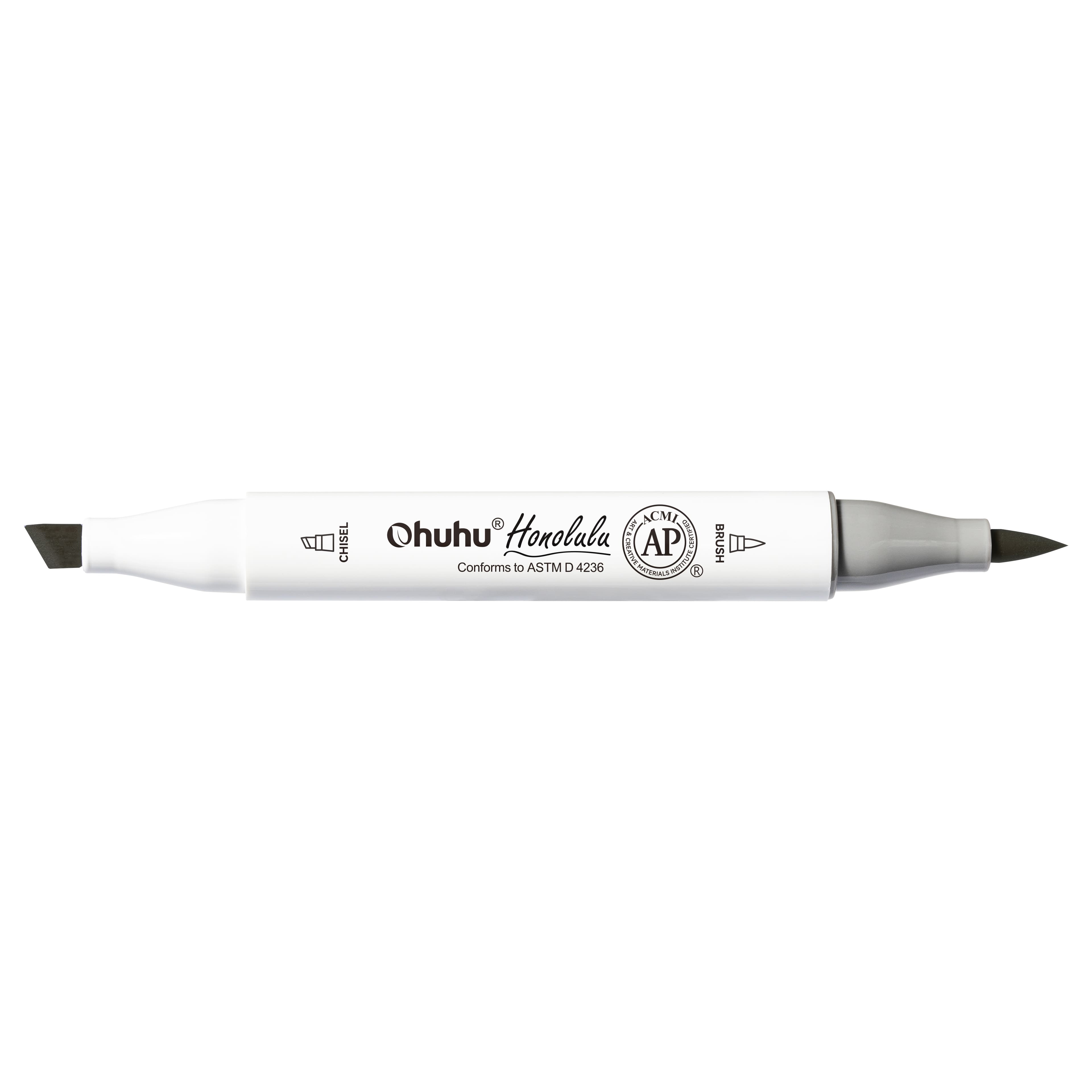 Ohuhu&#xAE; Honolulu Brush &#x26; Chisel Dual Tip Marker