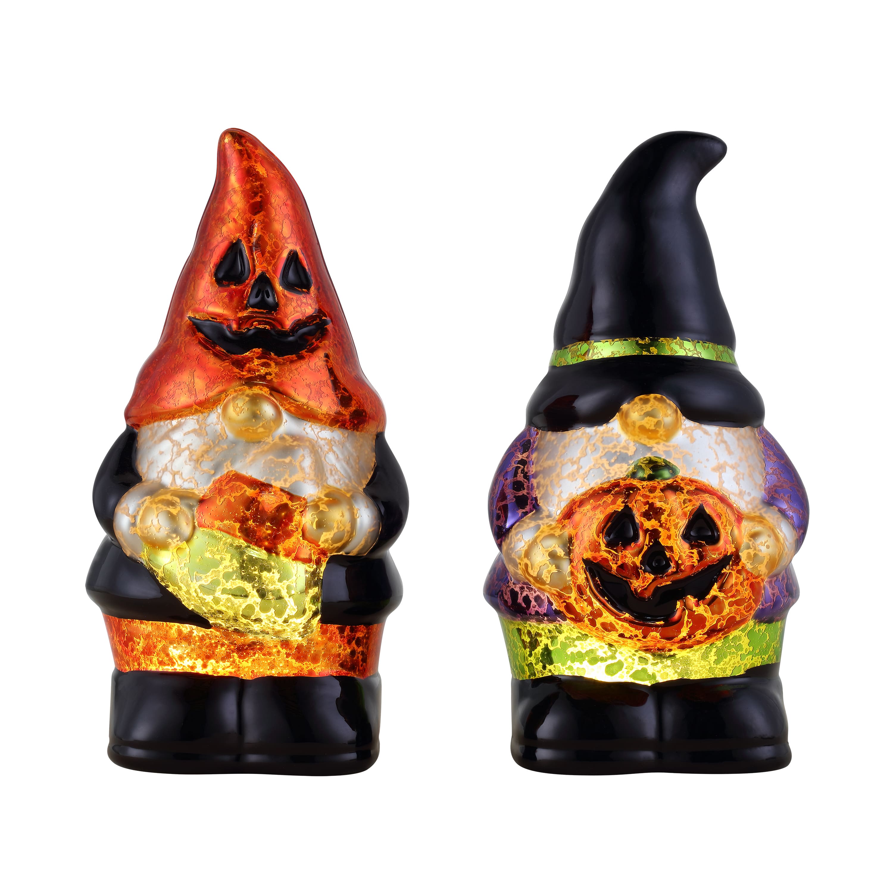 Mr. Halloween 6" Mercury Glass Gnomes