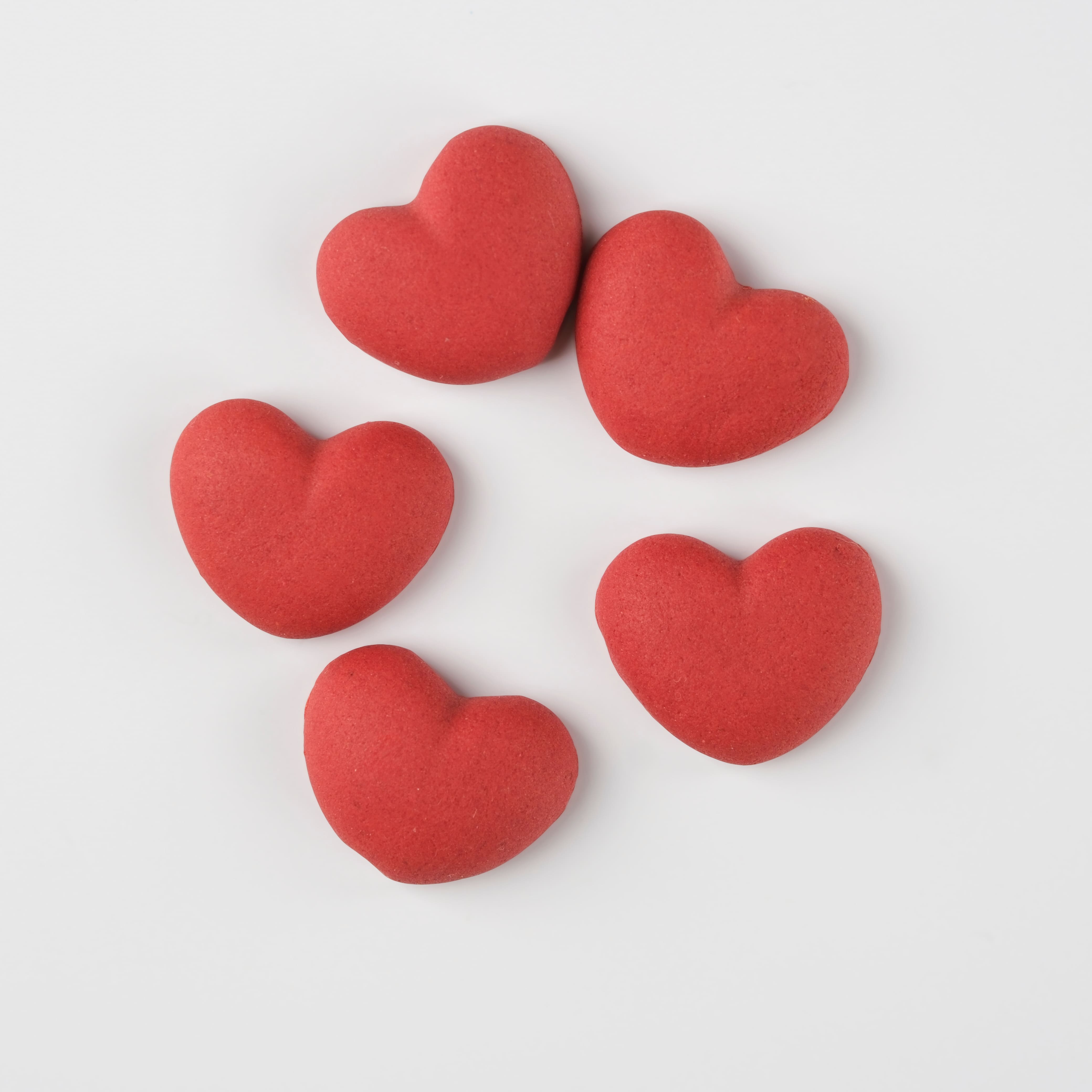PME Cake Sweet Street&#xAE; Red Hearts Icing Decorations