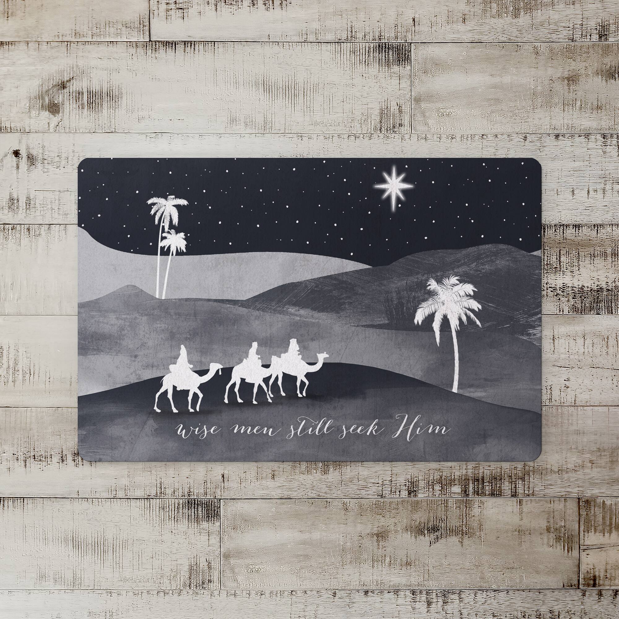 Wise Men Seek Him 27x18 Floor Mat