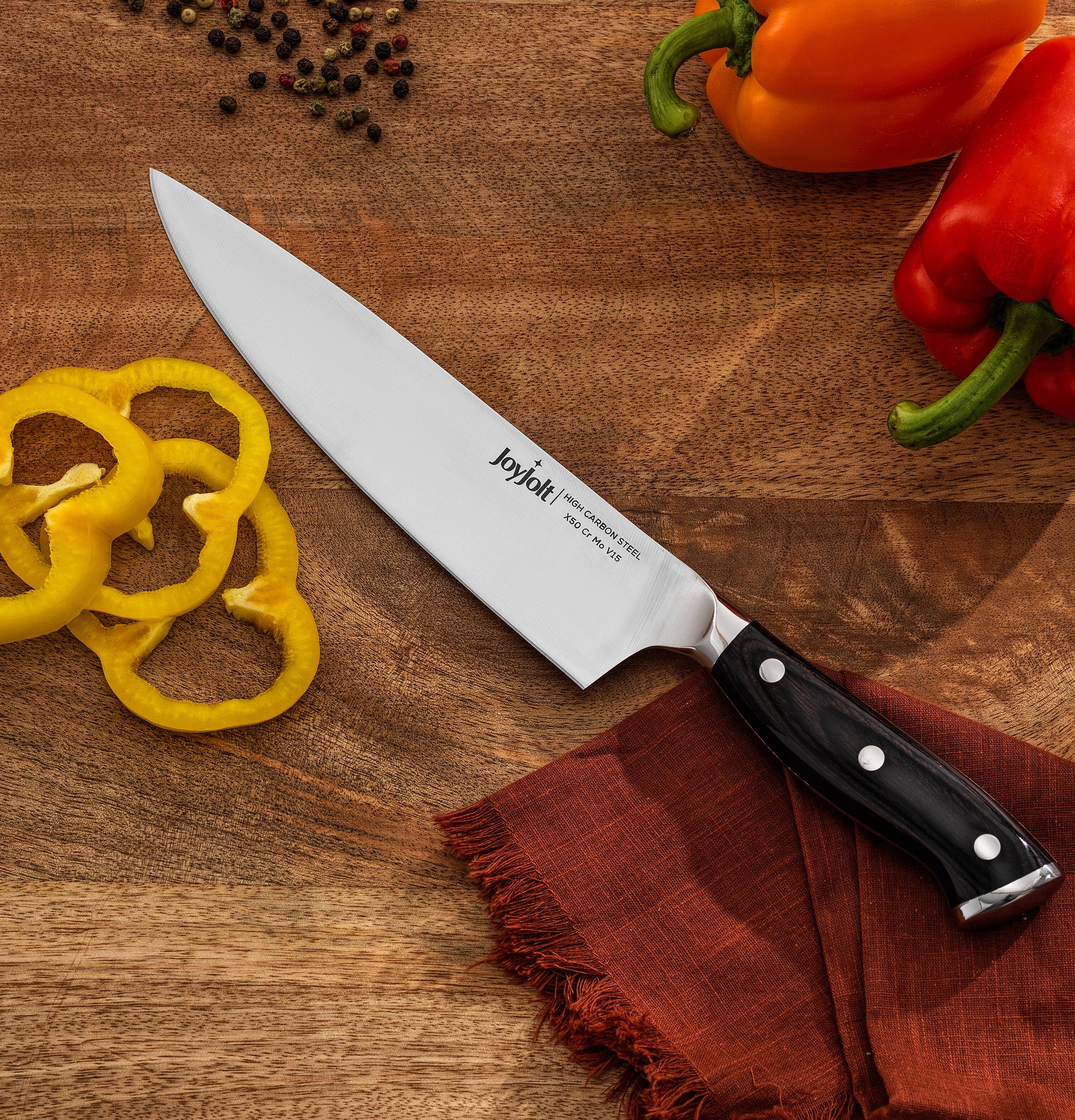 JoyJolt&#xAE; 8&#x22; High Carbon Steel Chef Knife