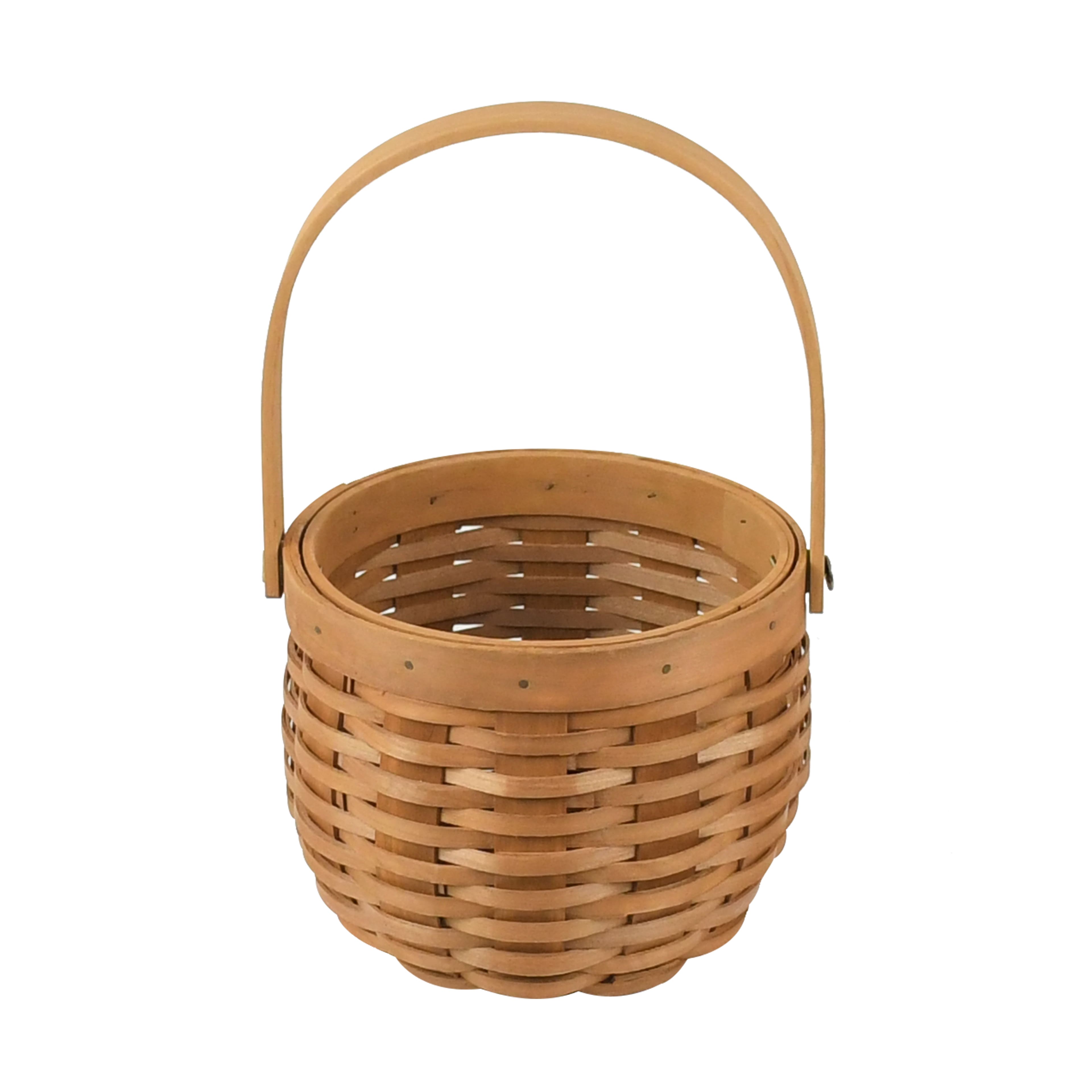 4.75" Natural Brown Round Chipwood Basket by Ashland®