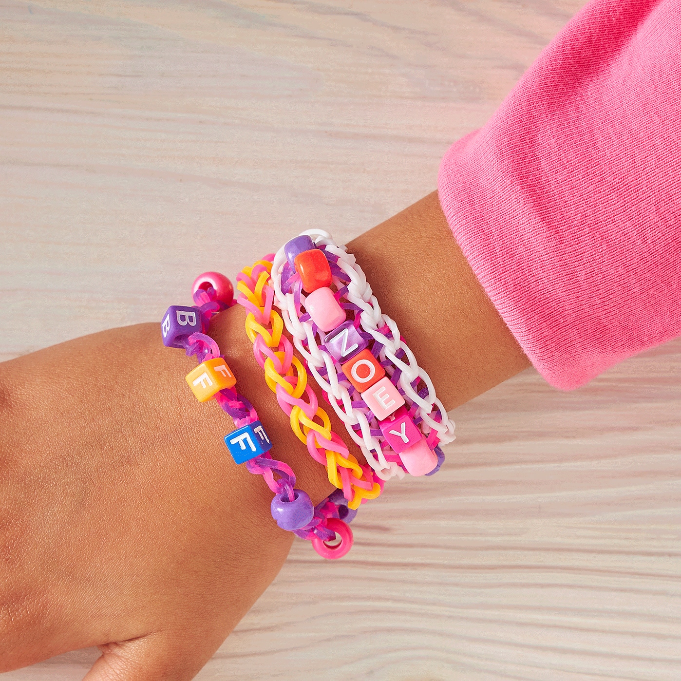 Rainbow Loom® Alphabet Ladder Bracelet