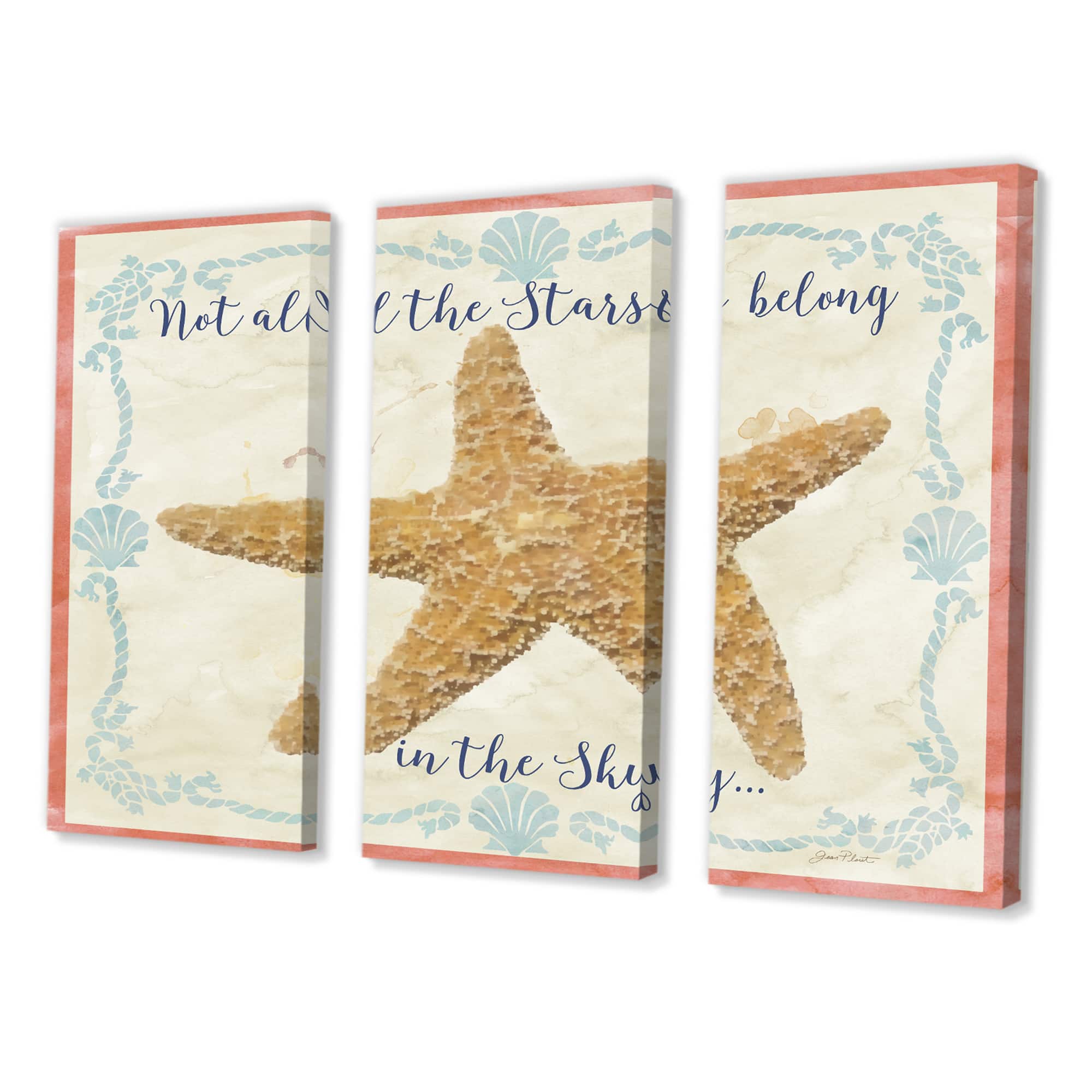 Designart - Sea Shells-C - Nautical &#x26; Coastal Canvas Artwork