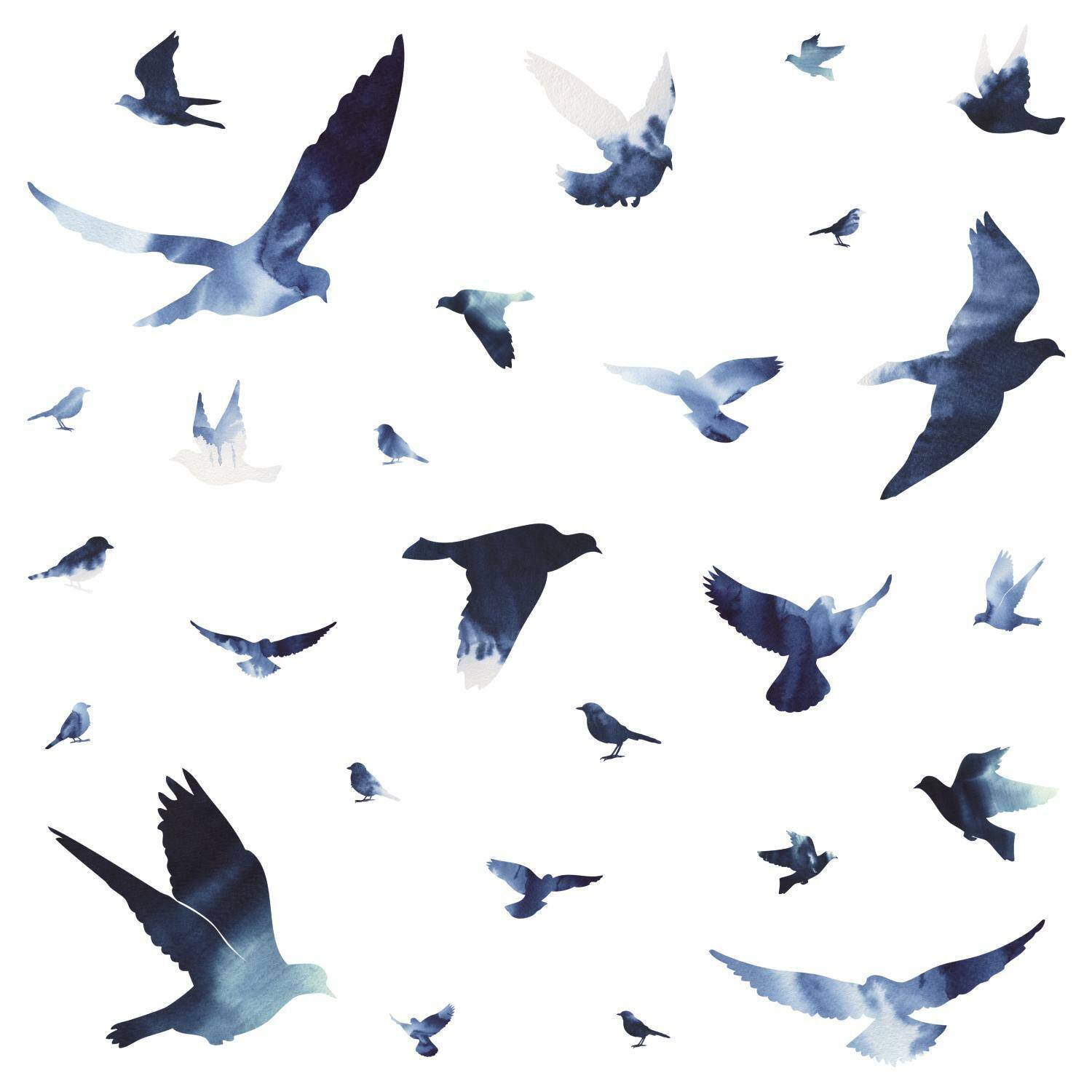 RoomMates Birds in Flight Peel &#x26; Stick Giant Wall Decals