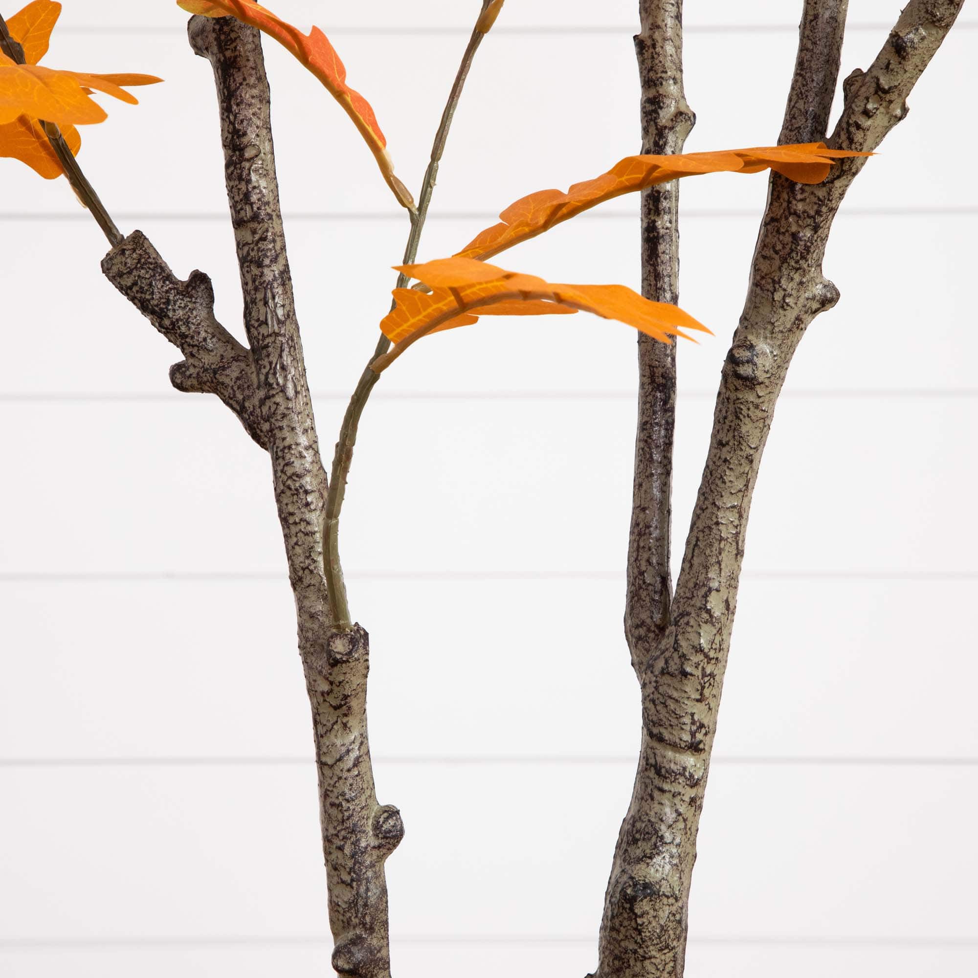 6ft. Orange Oak Artificial Potted Potted Tree