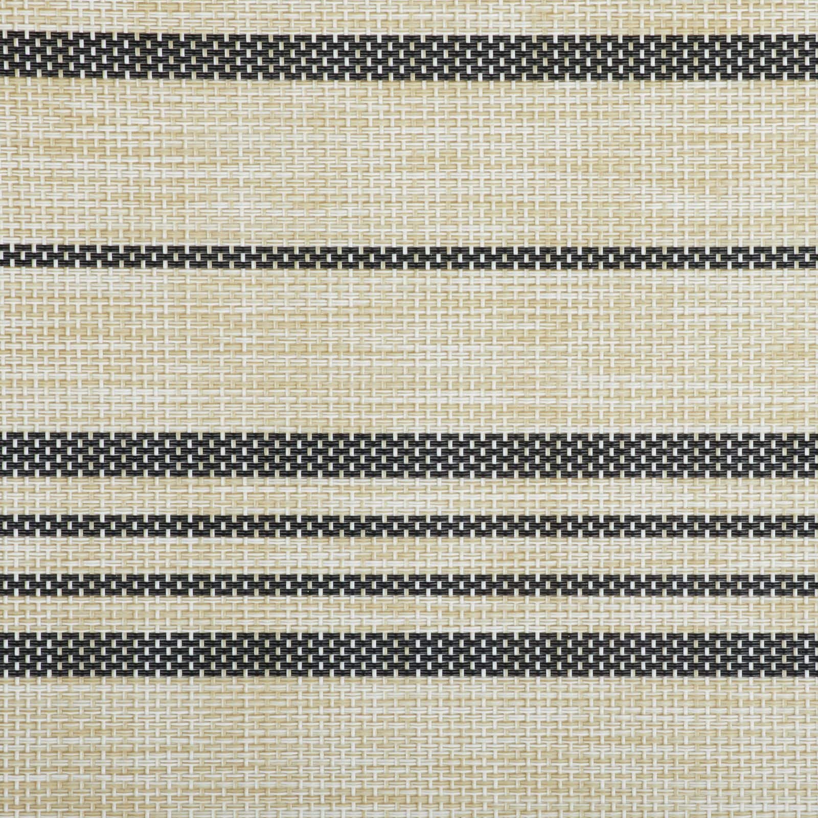 DII® Black Farmhouse Stripe PVC Woven Placemats, 6ct.