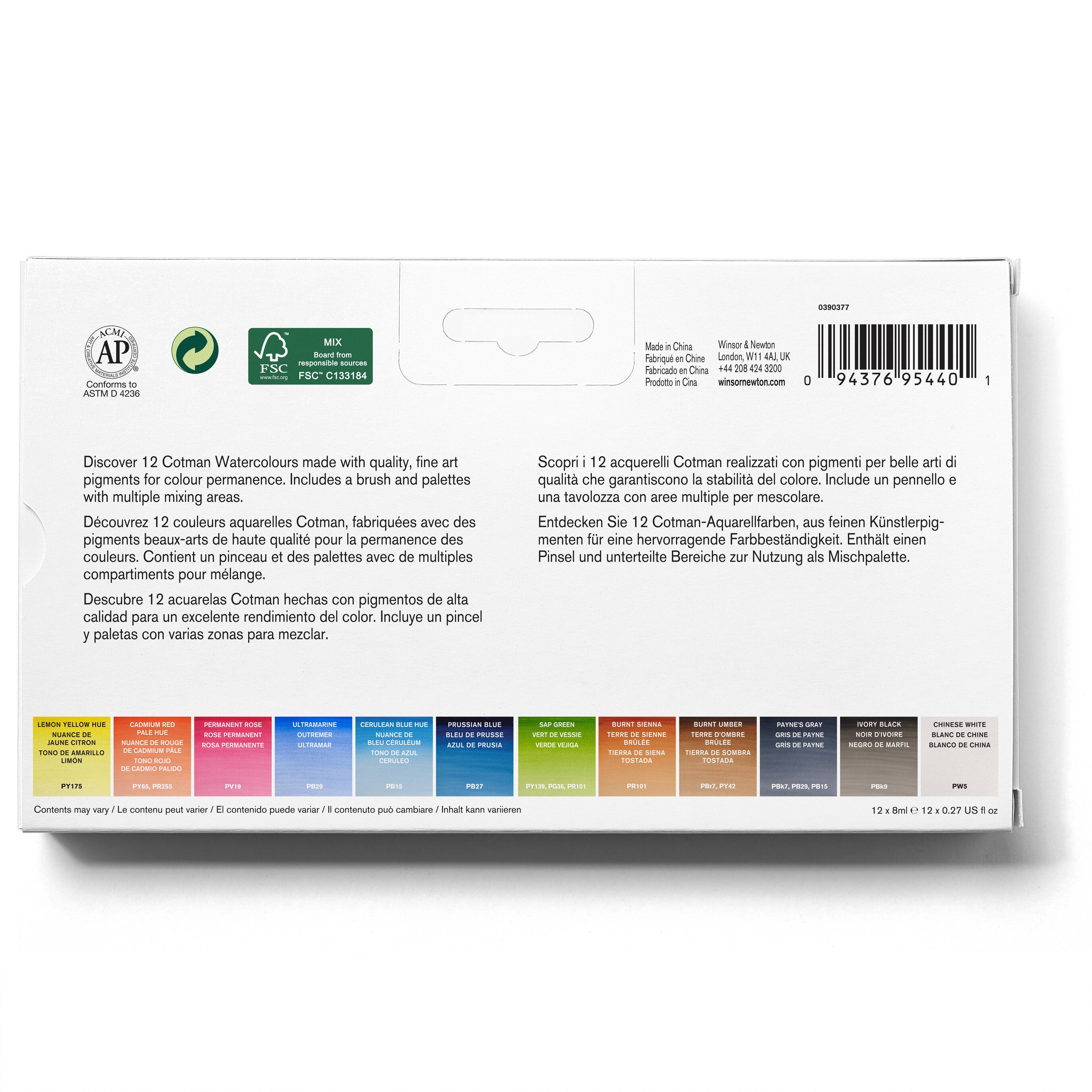 Winsor & Newton™ Cotman Watercolour™ Tube Travel Set