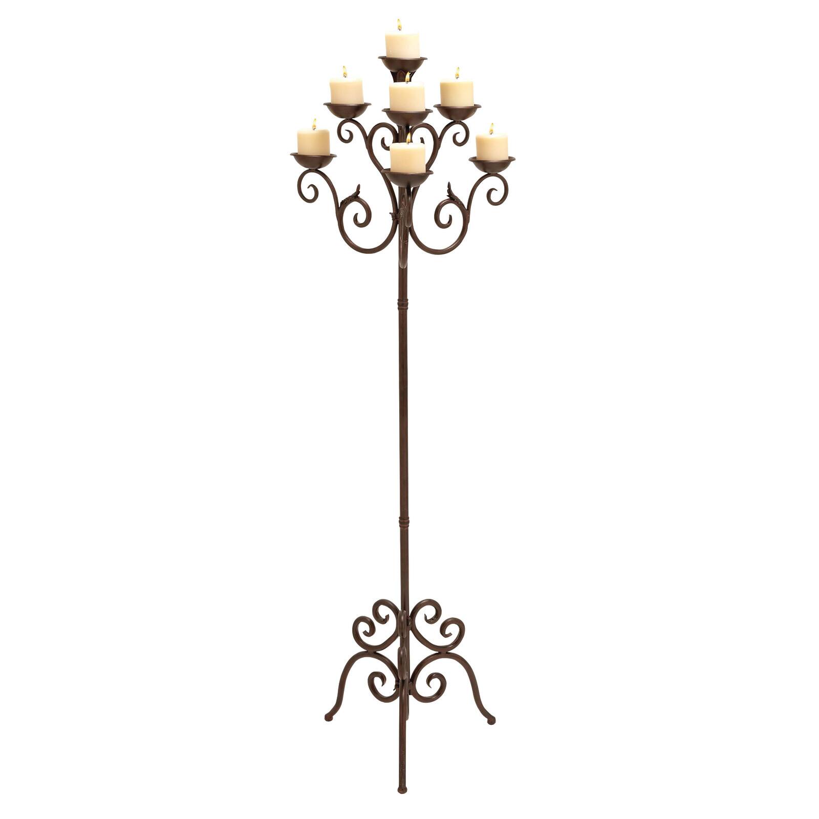 5ft. Brown Traditional Candle Holder Lantern