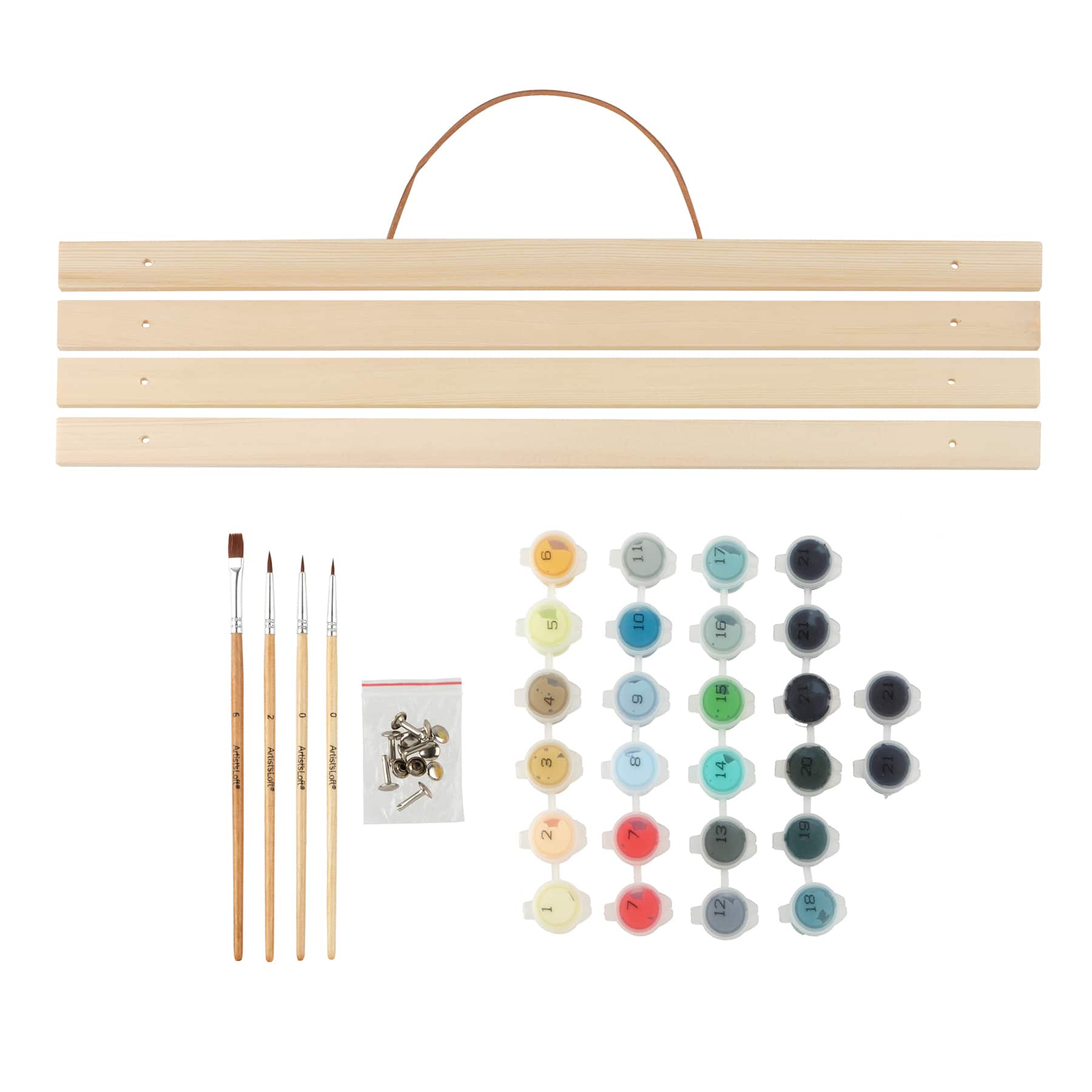 16&#x22; x 20&#x22; Scarecrow Paint-by-Number Kit with Wood Display Hanger by Artist&#x27;s Loft&#xAE;