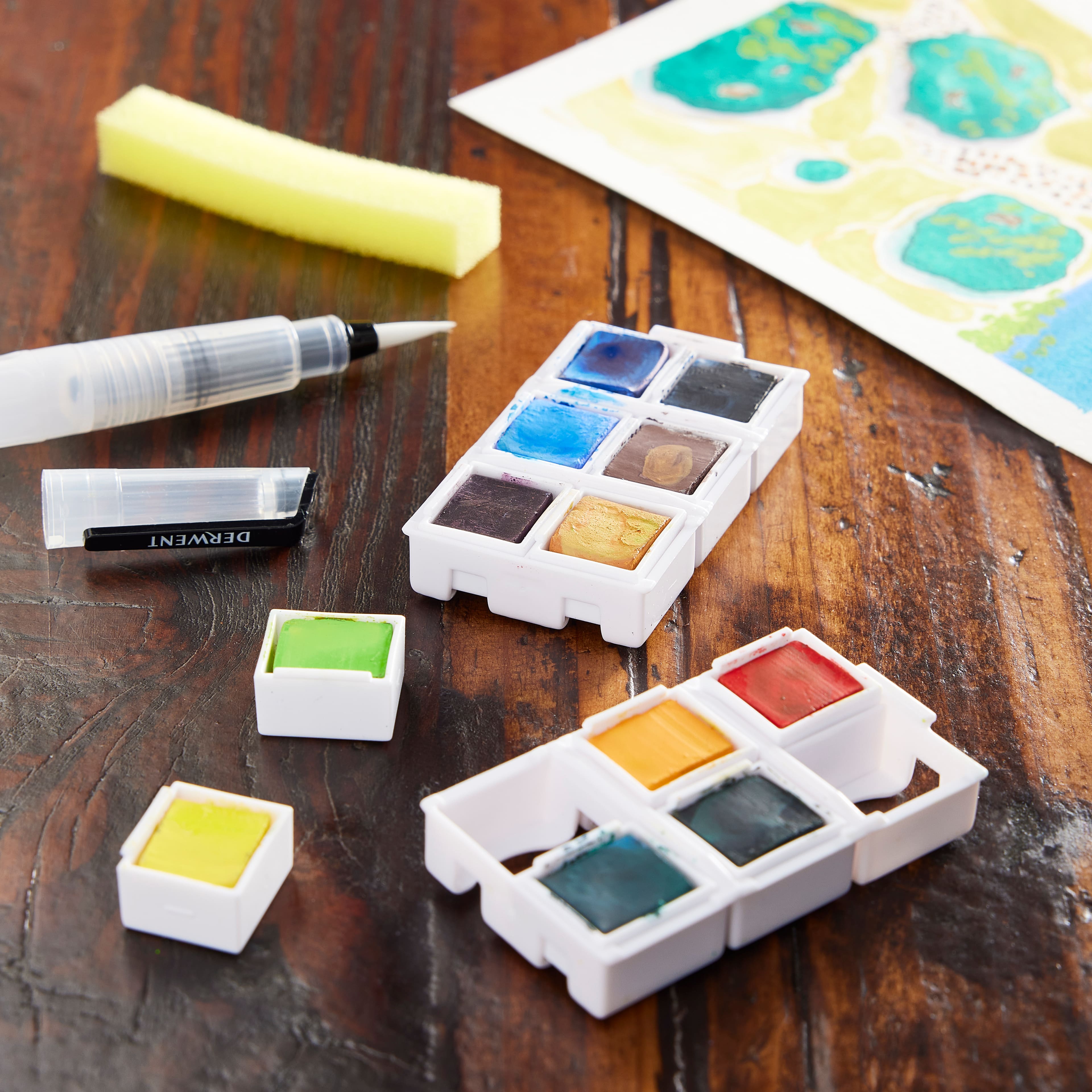 Derwent® Inktense Paint Pan Travel Set