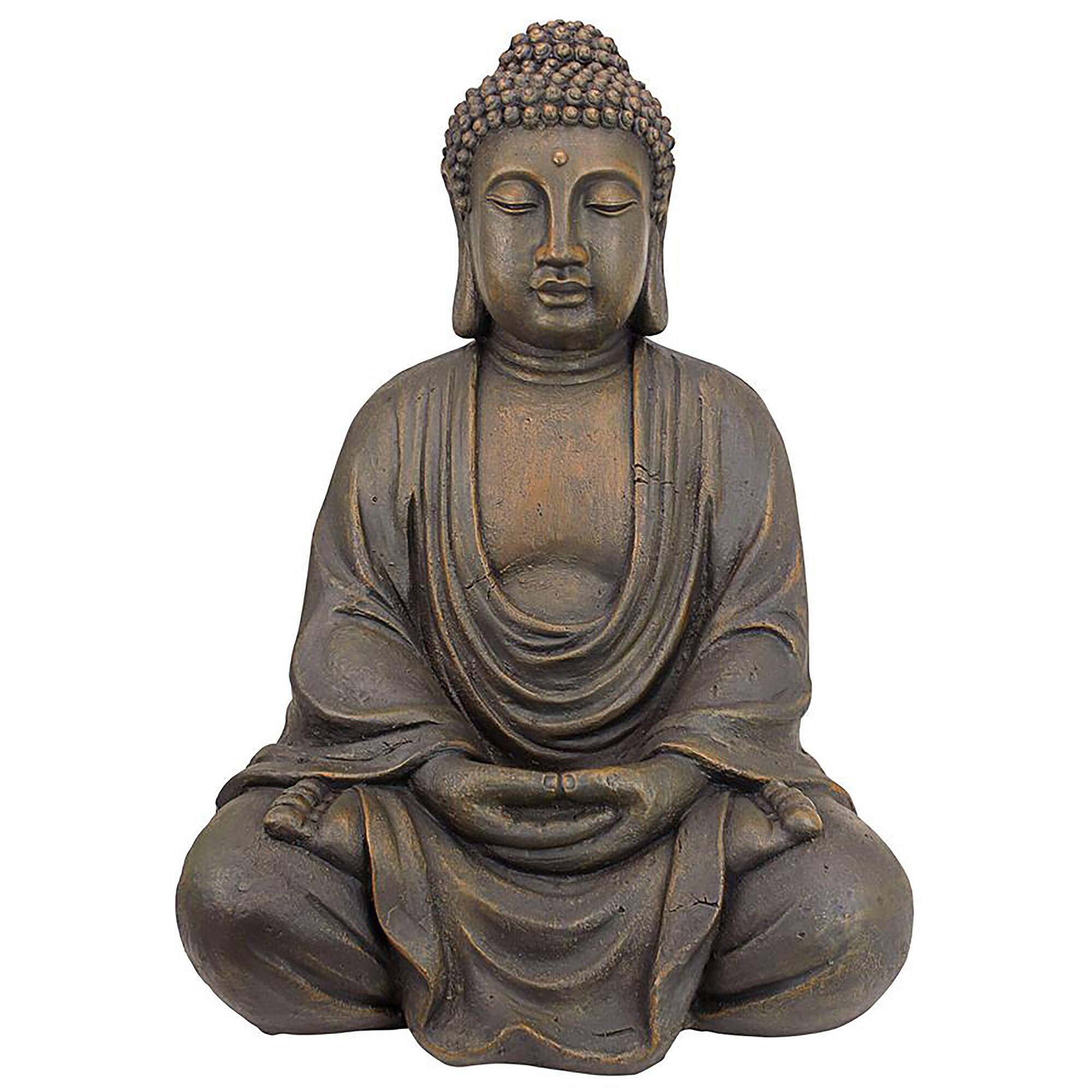 Design Toscano 26&#x22; Dark Meditative Buddha of the Grand Temple Statue