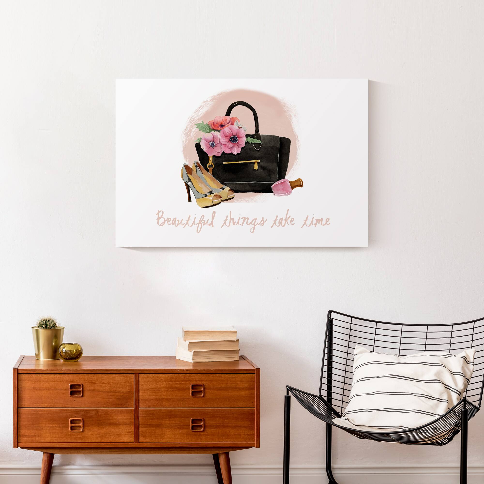 Beautiful Thinks take time 20" x 30" Canvas Wall Art