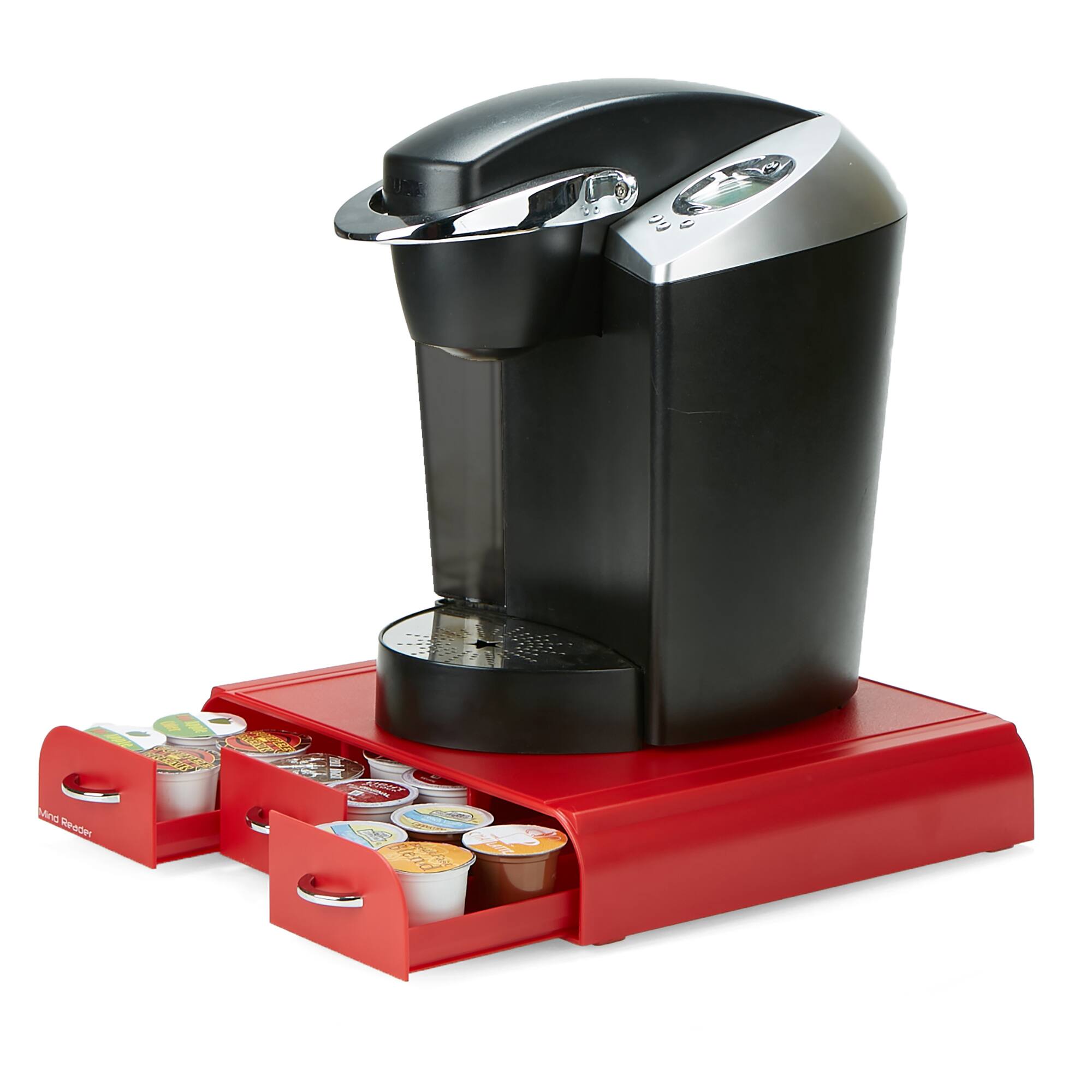 Mind Reader Red Coffee Pod Drawer