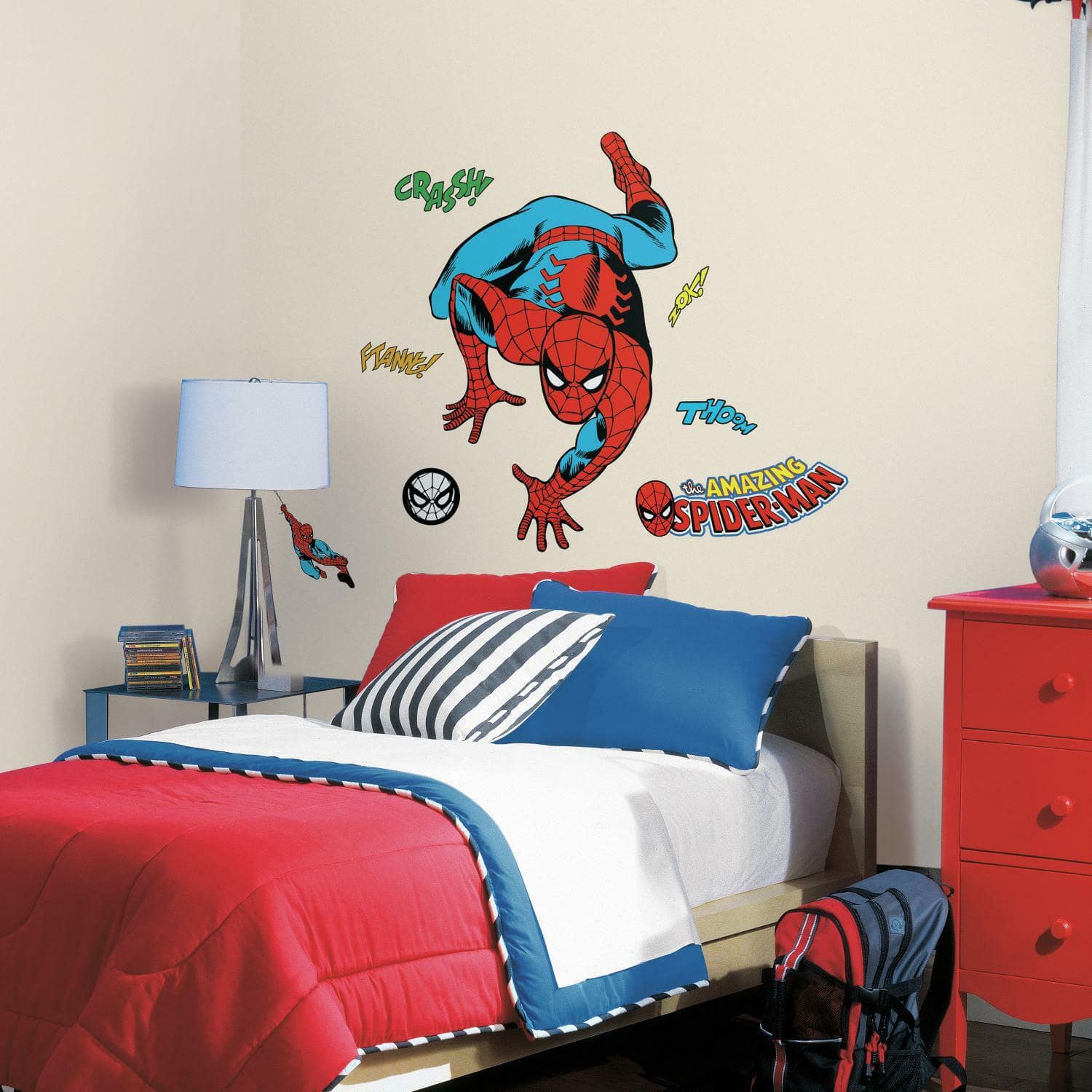 RoomMates Spiderman Comic Peel &#x26; Stick Giant Wall Decals